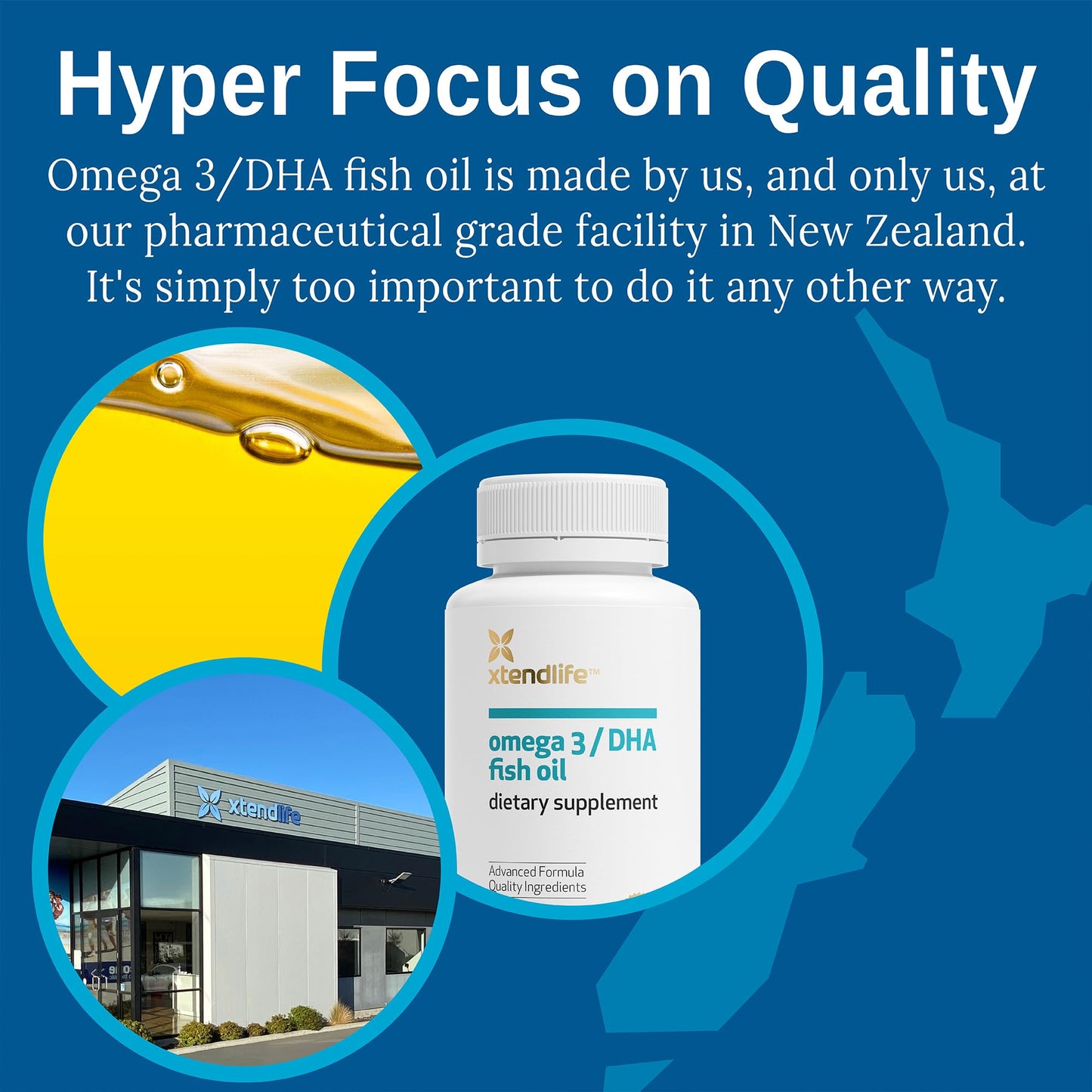 Xtendlife Omega-3 DHA Fish Oil Softgel 60 Count