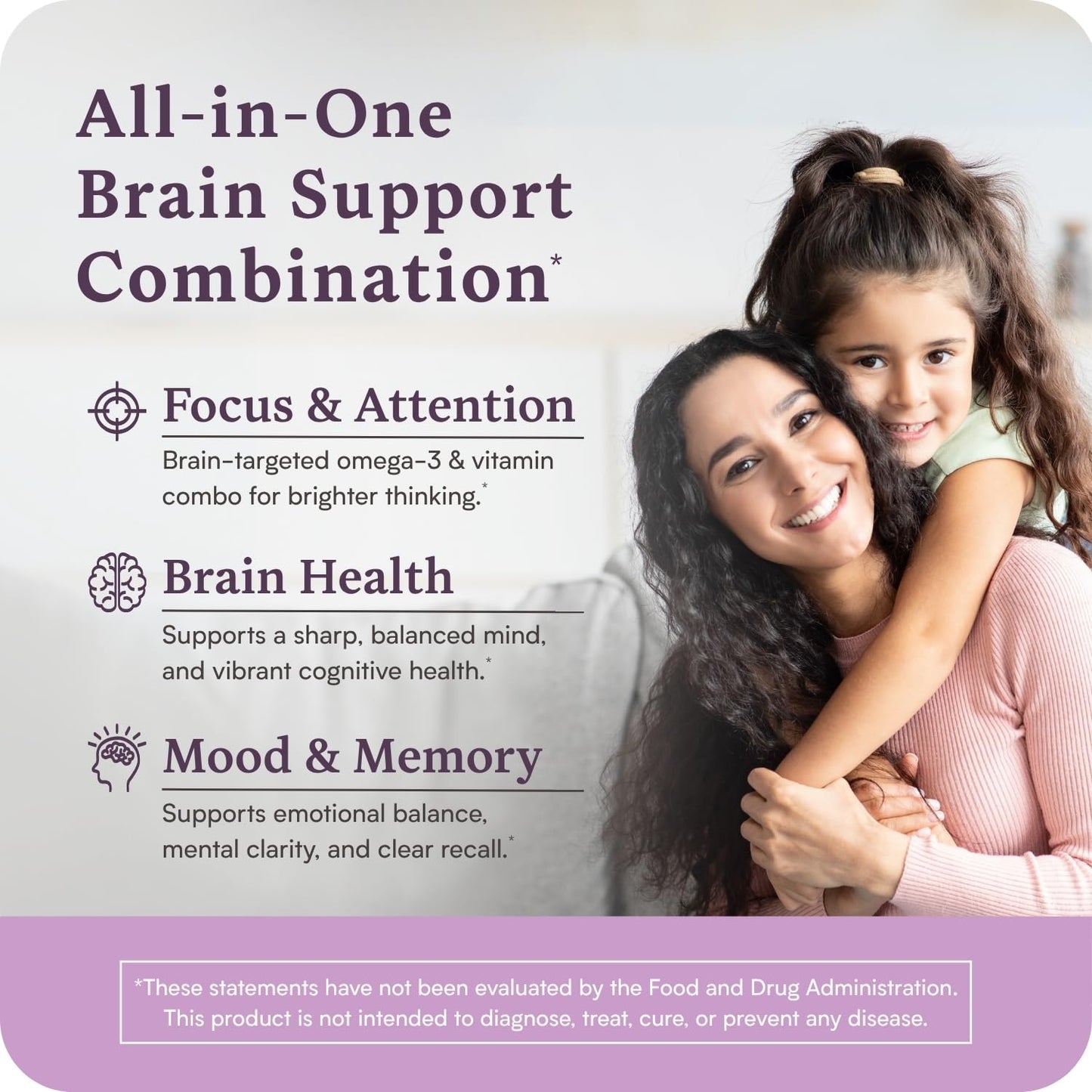 Accentrate Brain Supplement for Kids Natural Focus & Attention Softgels, 30 Count