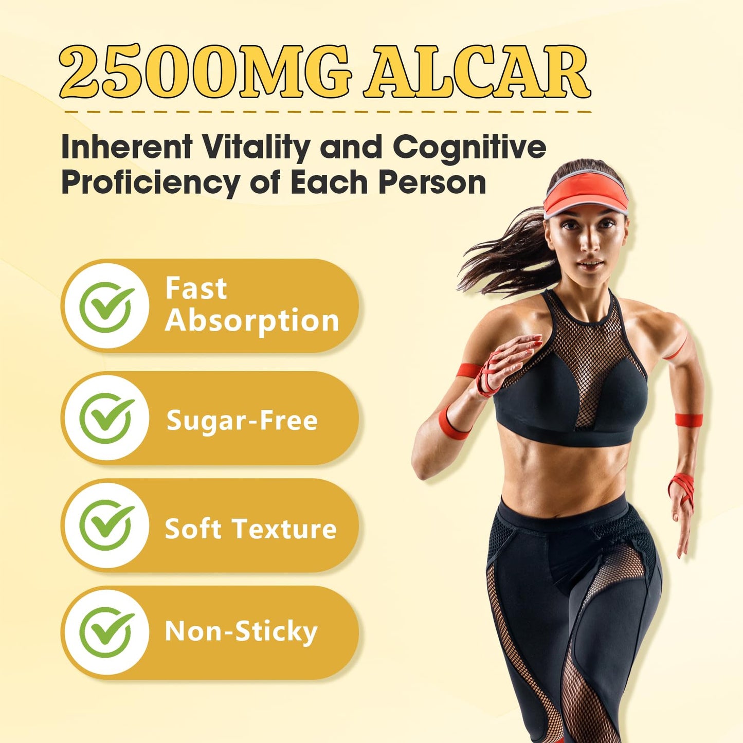 Sijigood Acetyl-L-Carnitine Supplement Gummy 120 Count
