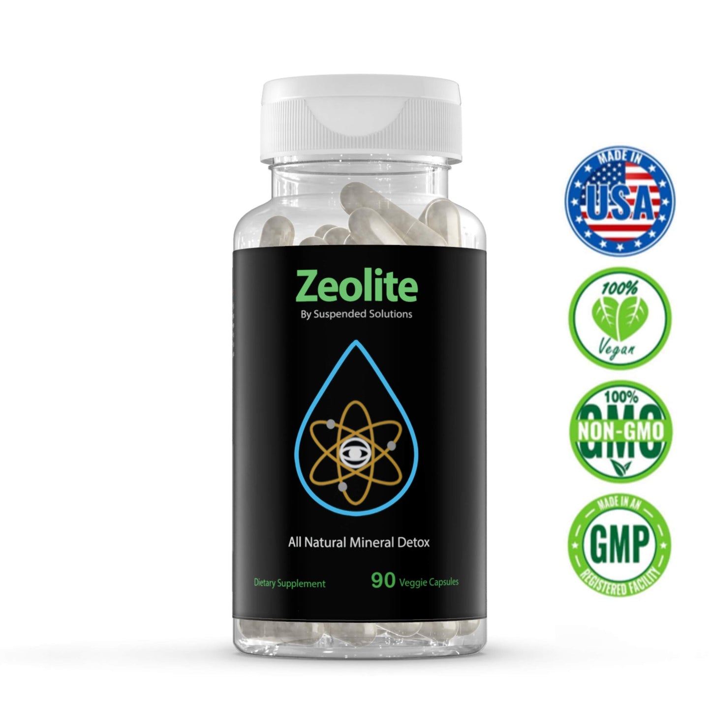 Suspended Solutions Zeolite Clinoptilolite Capsules, 90 Count