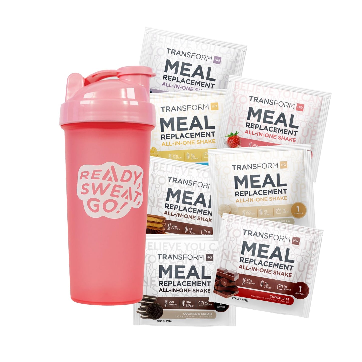 TransformHQ Meal Replacement Shake Variety Box Powder 22