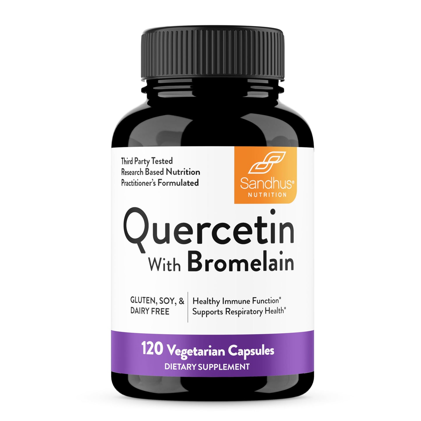 Sandhu's Quercetin with Bromelain & Magnesium Glycinate Complex Capsules, 240 Capsules