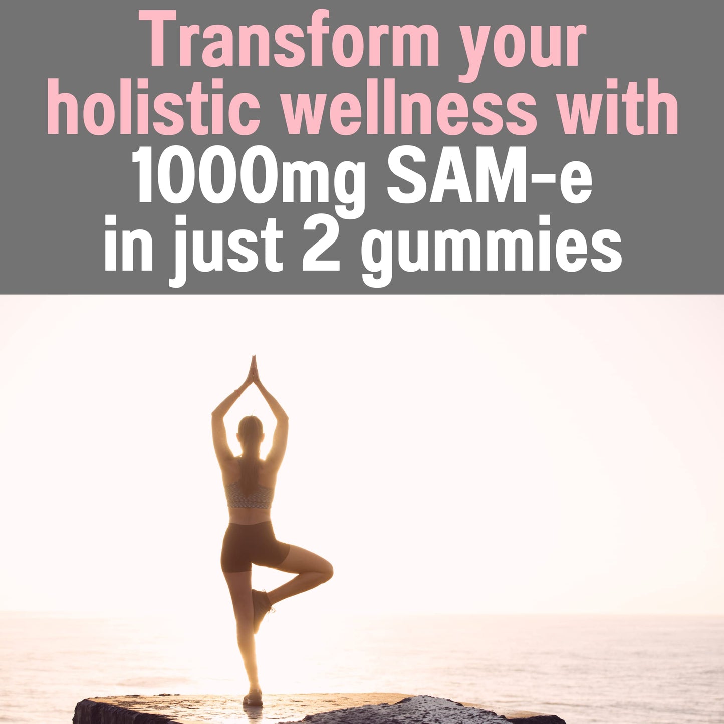 SHIZAM SAM-e & L-Tyrosine Vitamin B-Complex Gummies with Methyl B12 & 5-MTHF, 60 Gummies