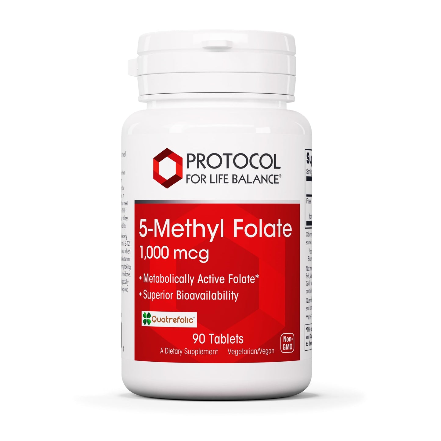 PROTOCOL FOR LIFE BALANCE 5-Methylfolate 1,000mcg Tablet, 90 Count
