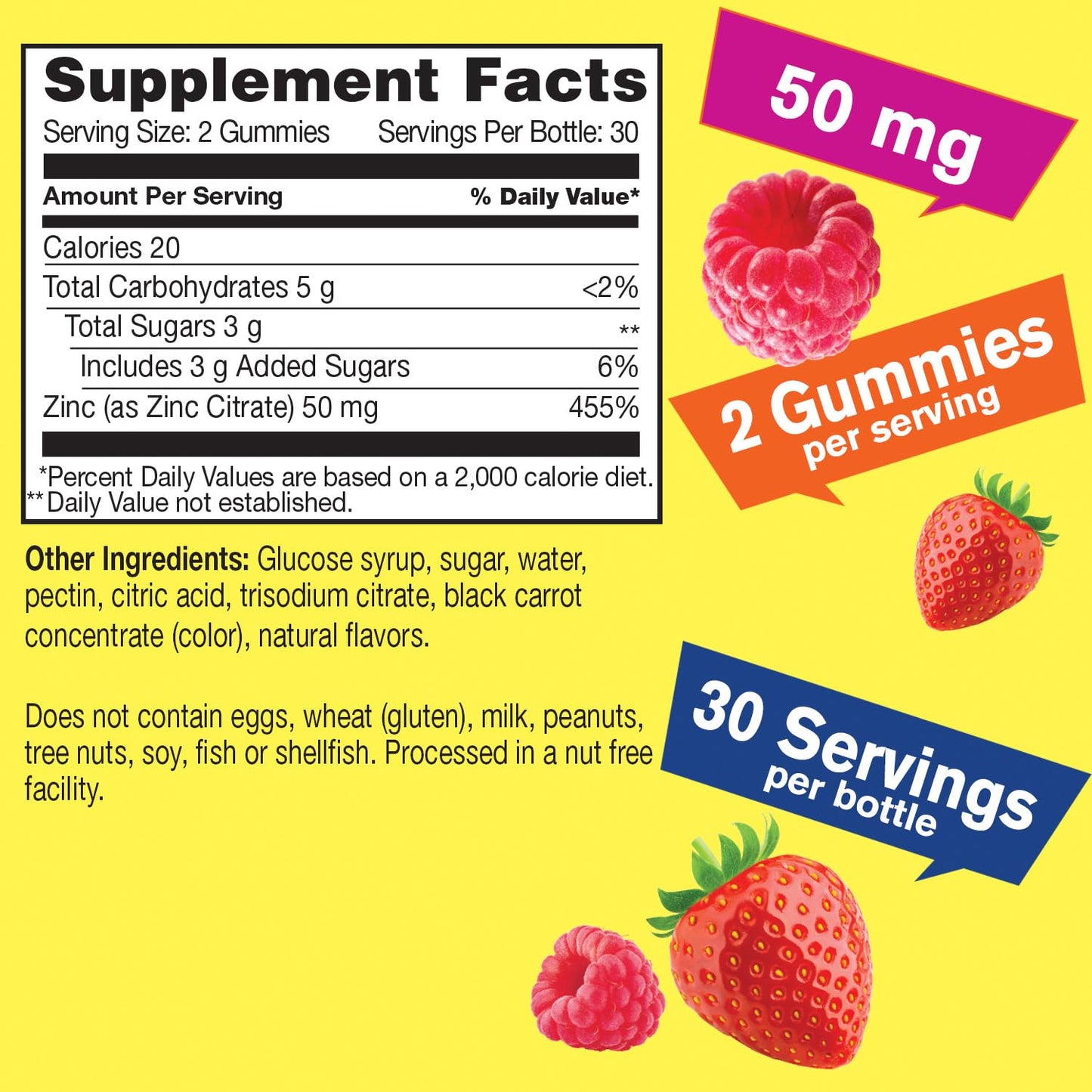 WellYeah Zinc Gummies 50 mg Gummy 60 Count