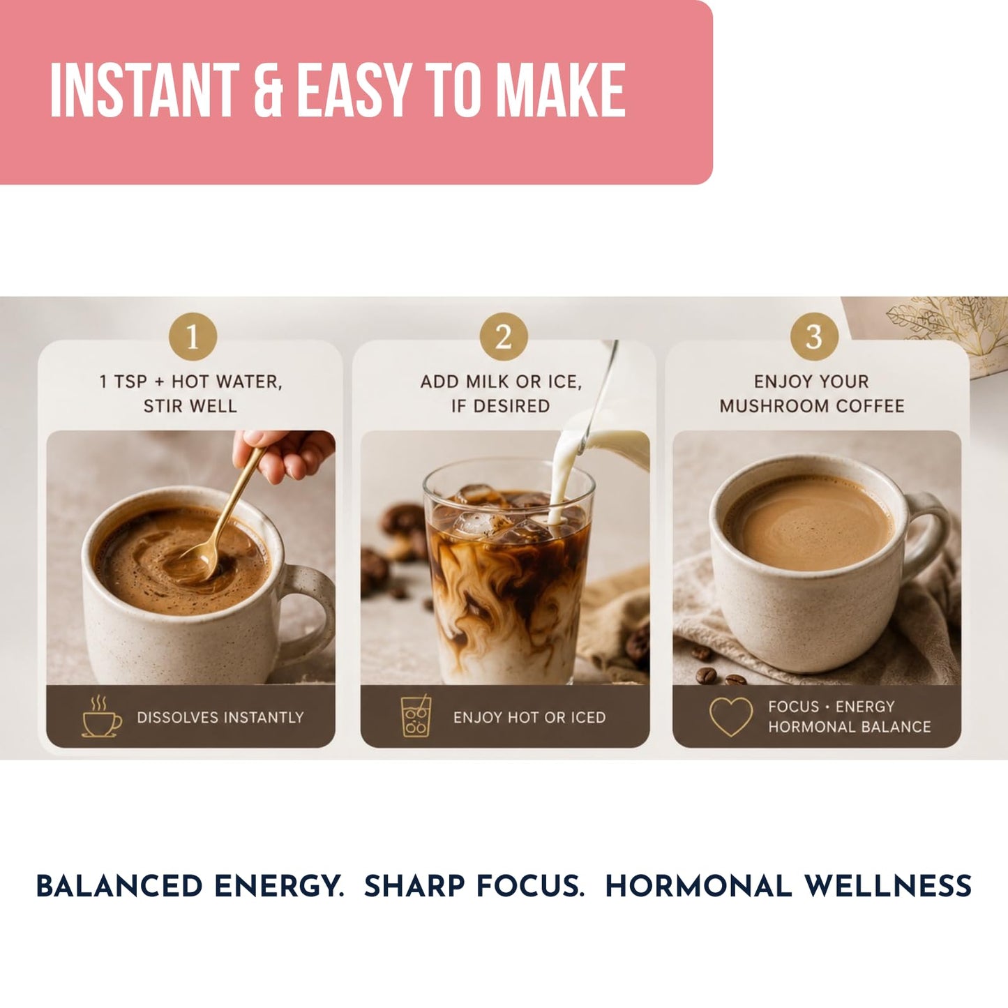 Ylva Blends Mushroom Coffee for Women Powder 6.35