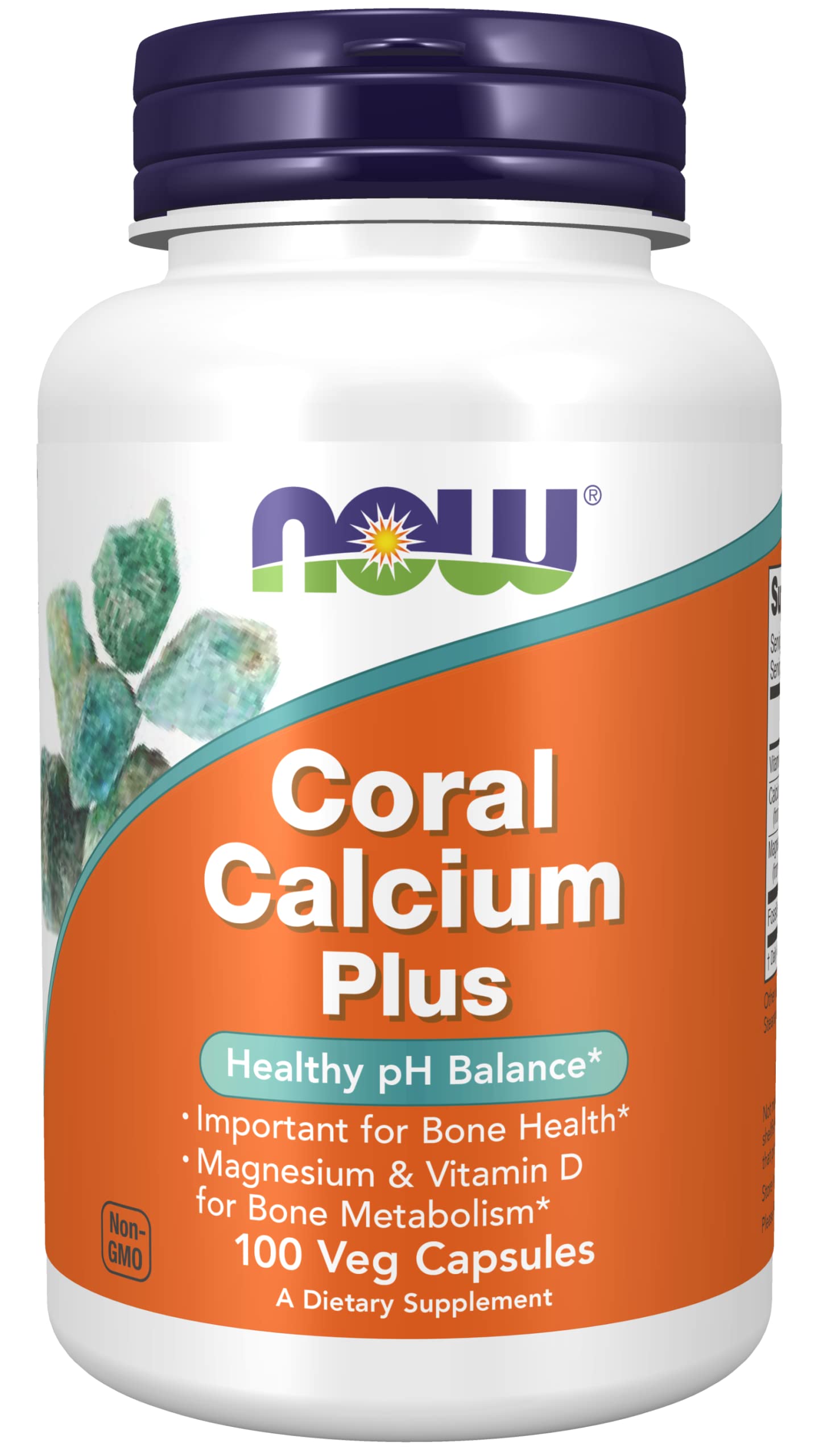 NOW Foods Coral Calcium Plus Magnesium Capsules, Pack of 2