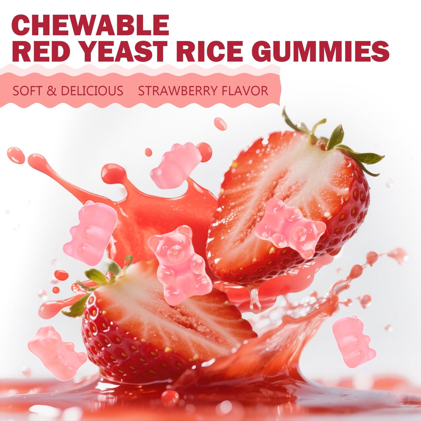ABYSSUS Red Yeast Rice with CoQ10 Gummies, 60 Count
