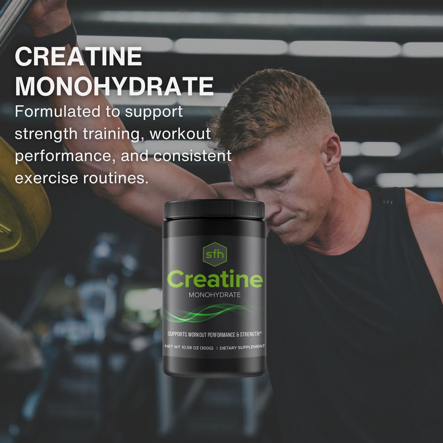 SFH Creatine Monohydrate Powder Micronized Pure Unflavored Fitness Supplement 10.58