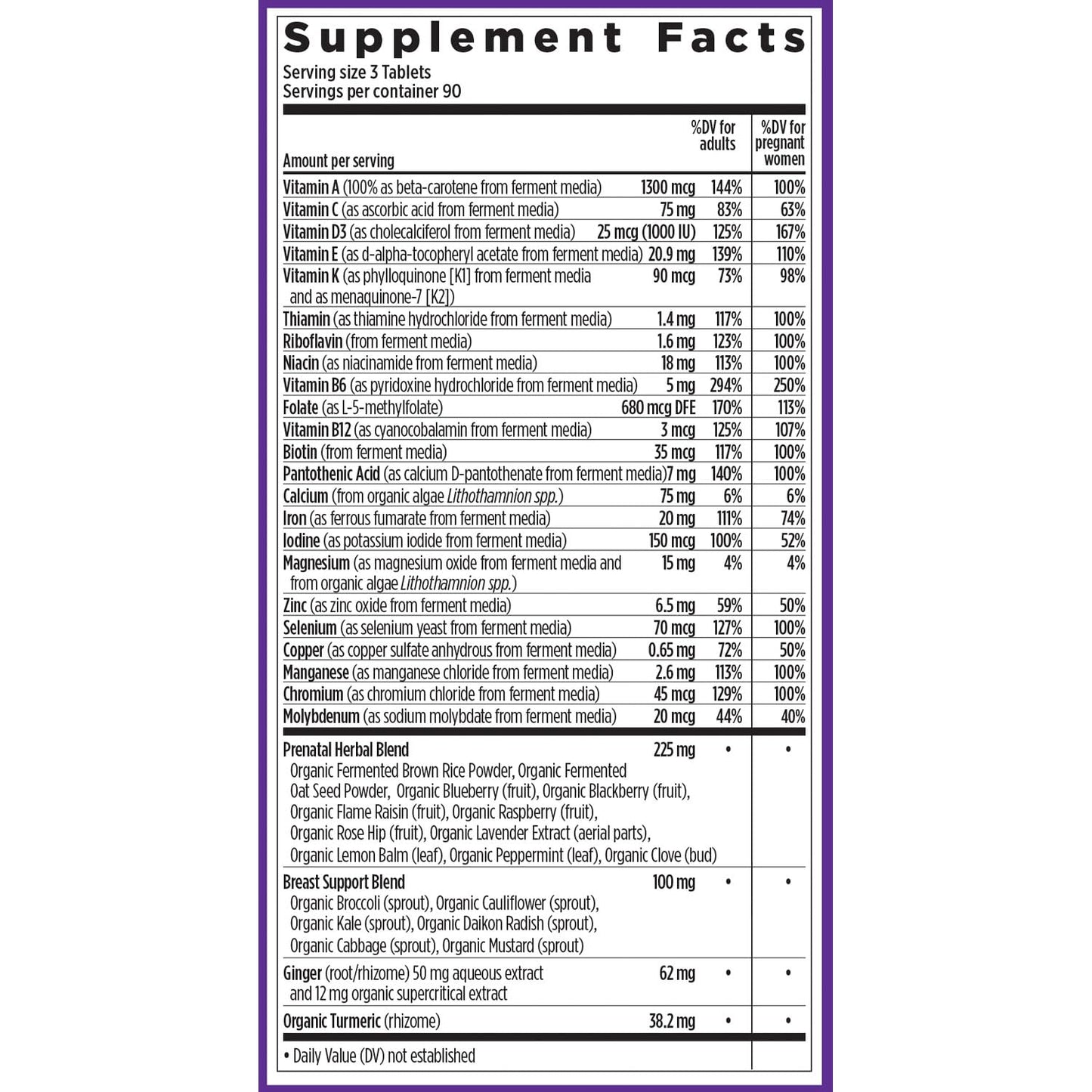 New Chapter Advanced Perfect Prenatal Vitamins Tablets 270 Count