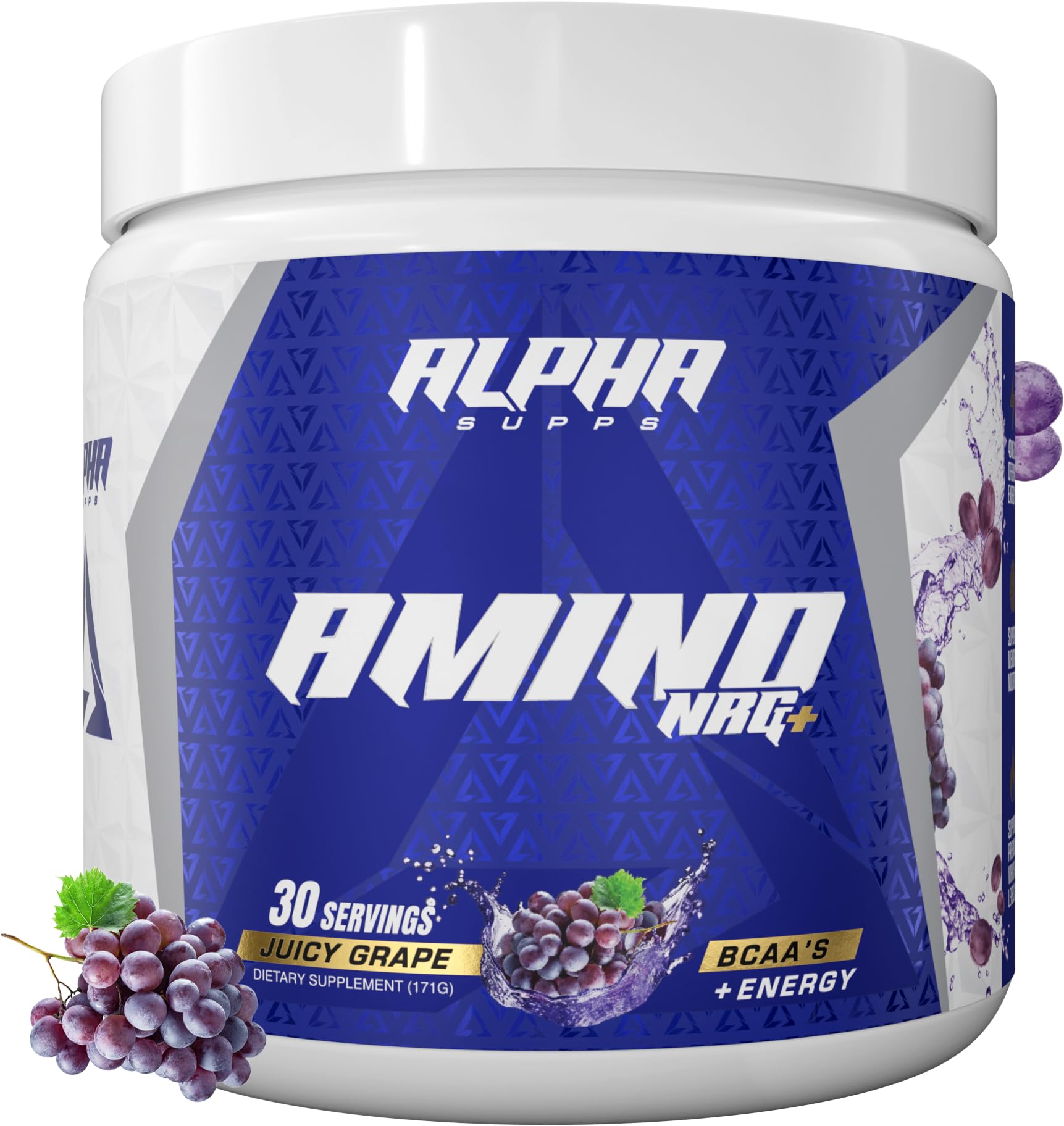 Alpha Supps Amino NRG+ BCAA Amino Energy Recovery Powder, 6 Ounce