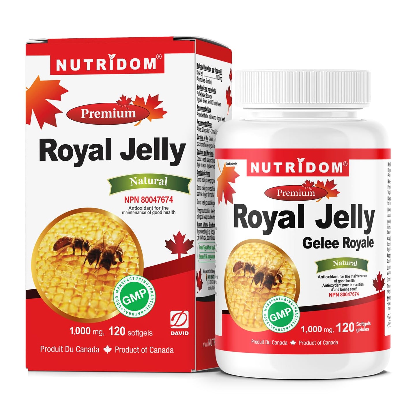 Nutridom Royal Jelly 1000mg Softgels 120 Count