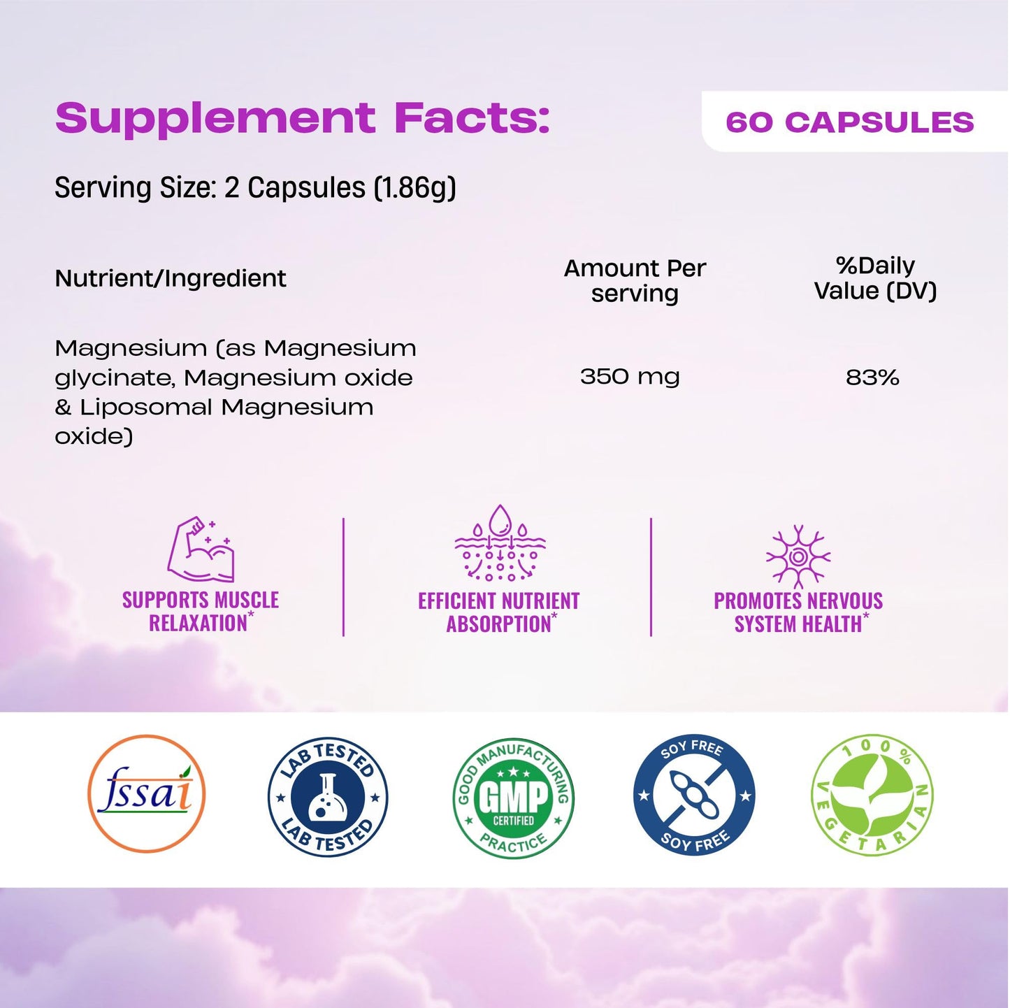 BEASTLIFE Triple Liposomal Magnesium 60 Capsules