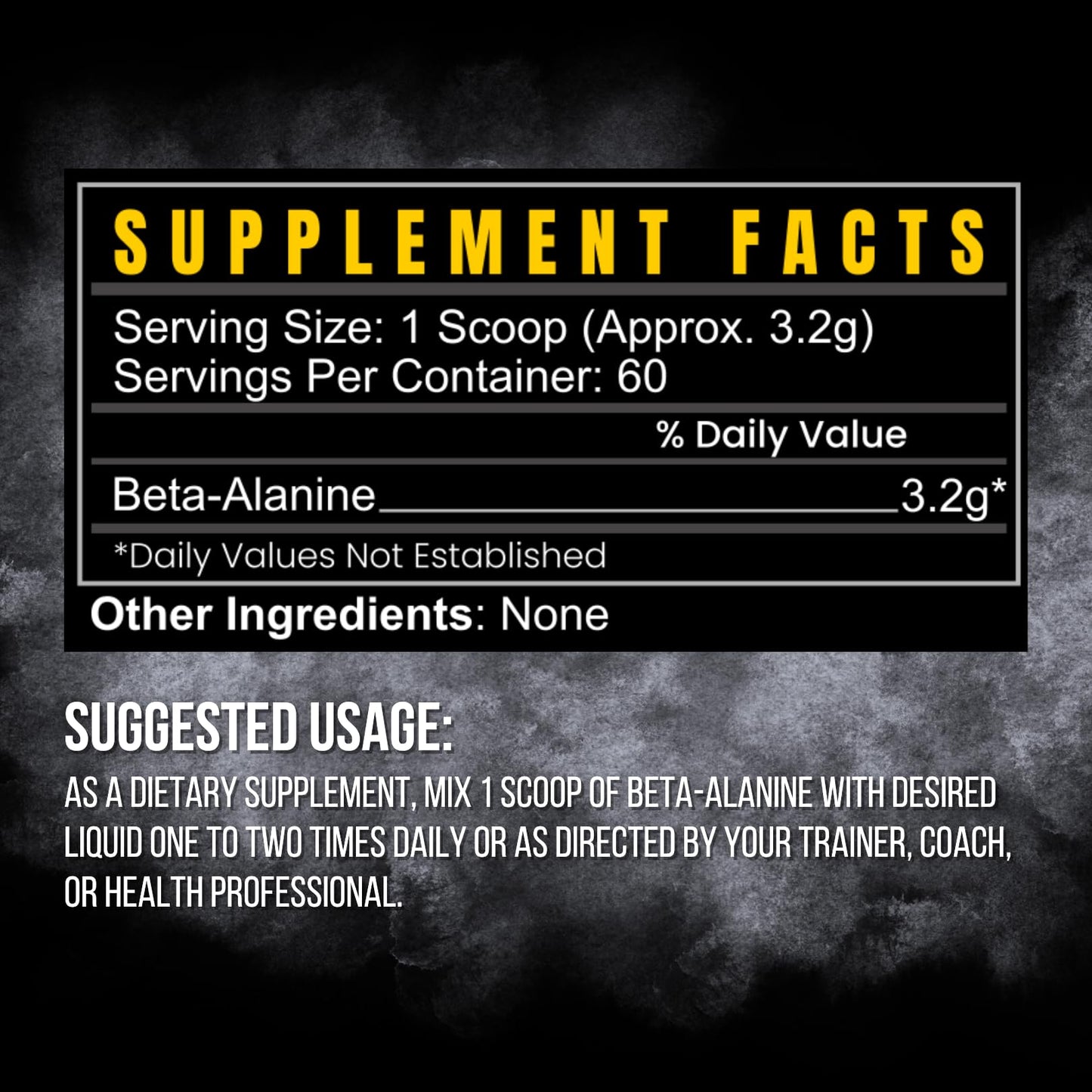 BLACKLABEL Supplements Beta-Alanine Powder 6.77 oz