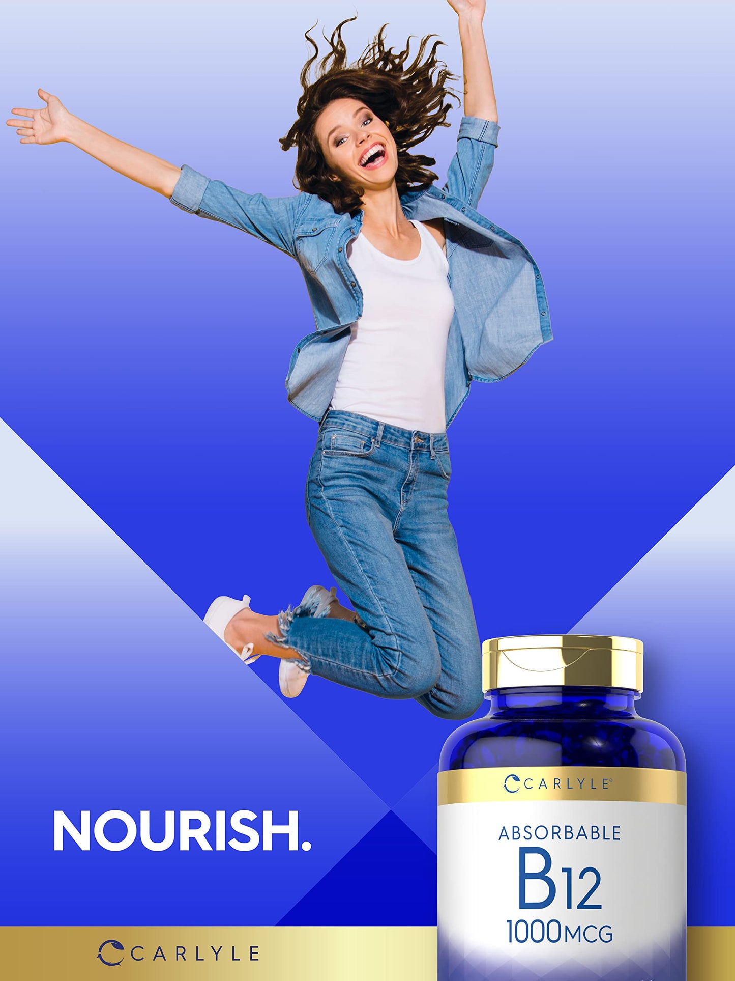 Carlyle Vitamin B12 1000 mcg Absorbable, 400 Softgels