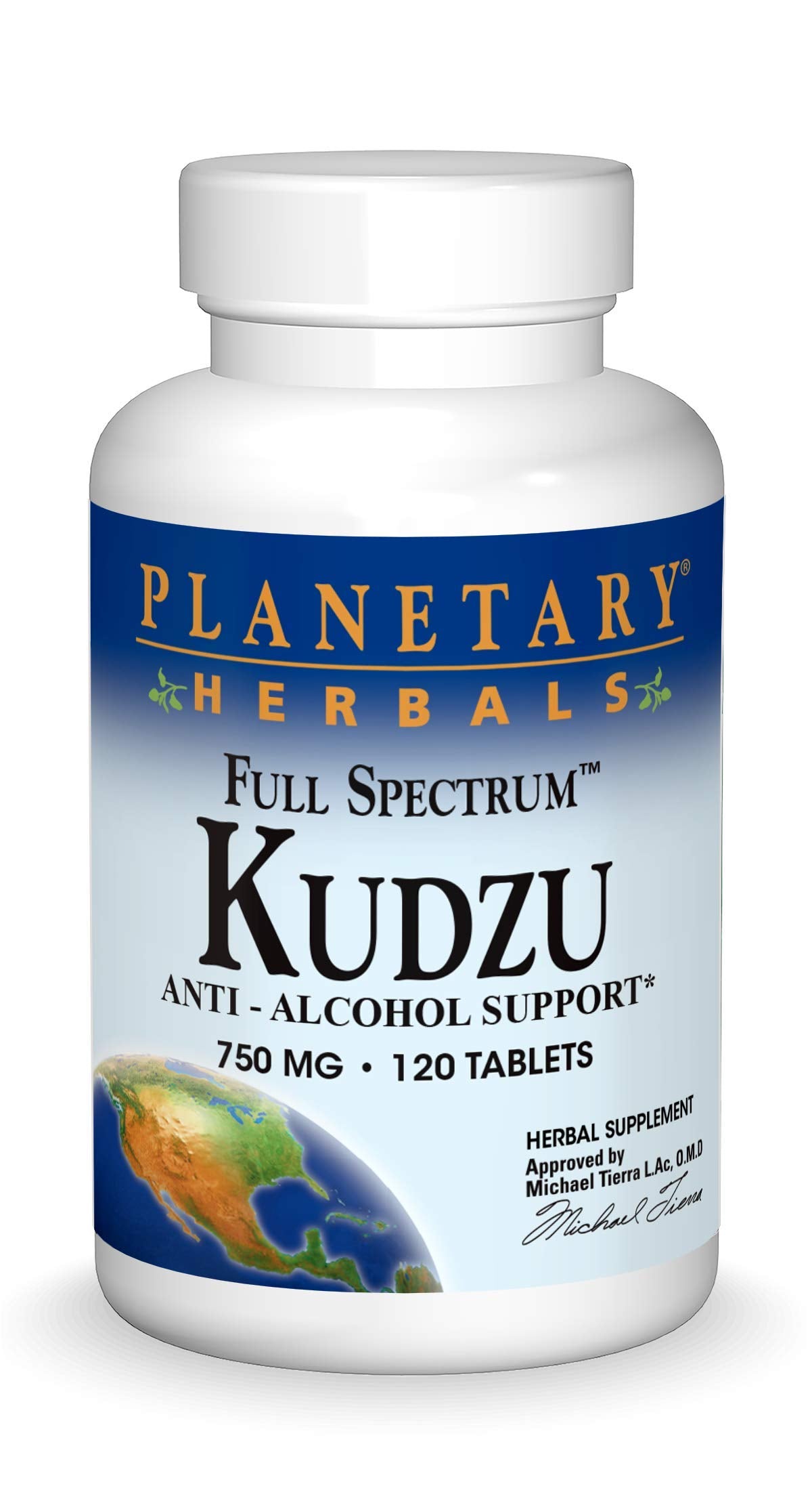 Planetary Herbals Full Spectrum Kudzu Tablets, 120 Tablets
