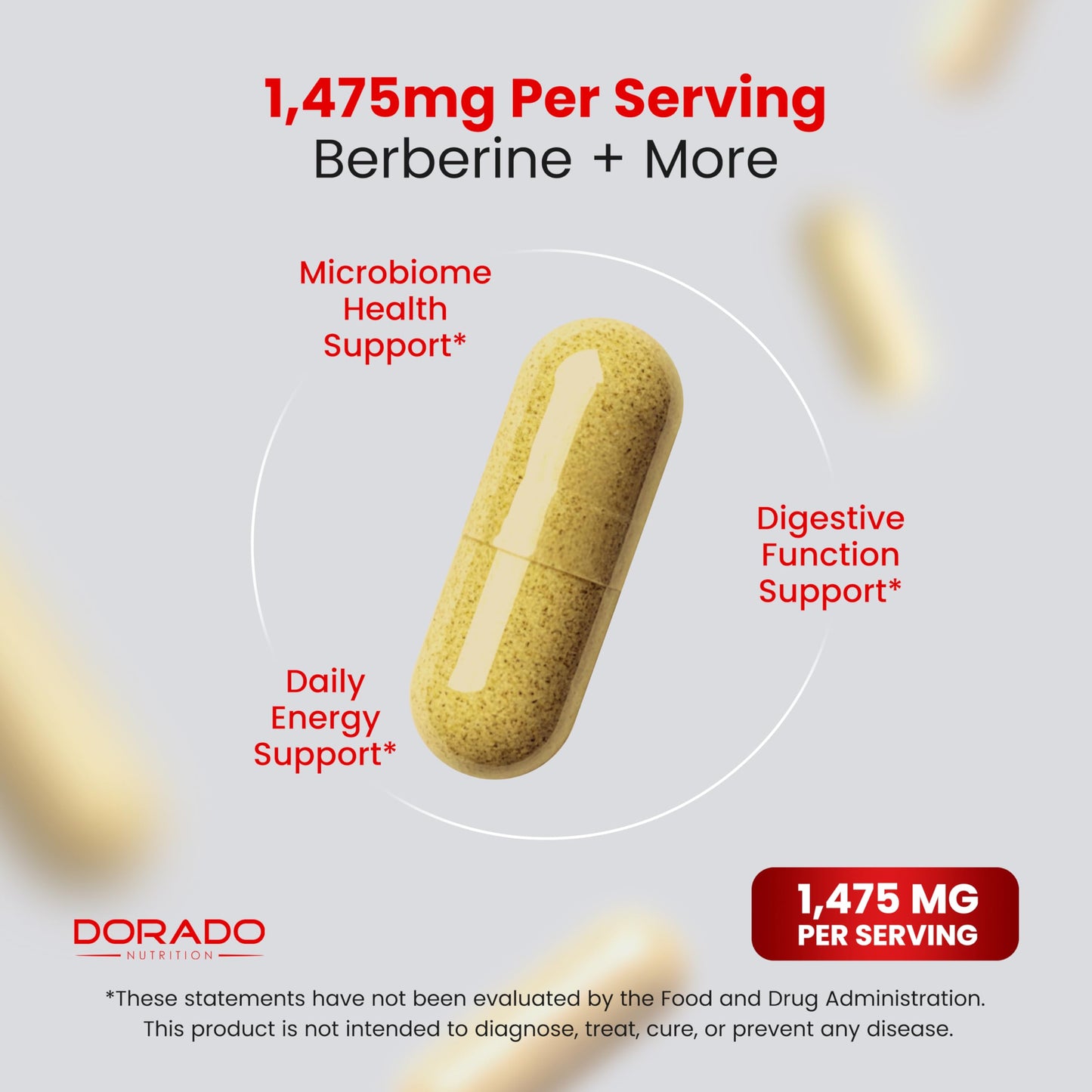 DORADO NUTRITION GLP-1 Supplement 14 in 1 Formula 60 Capsules