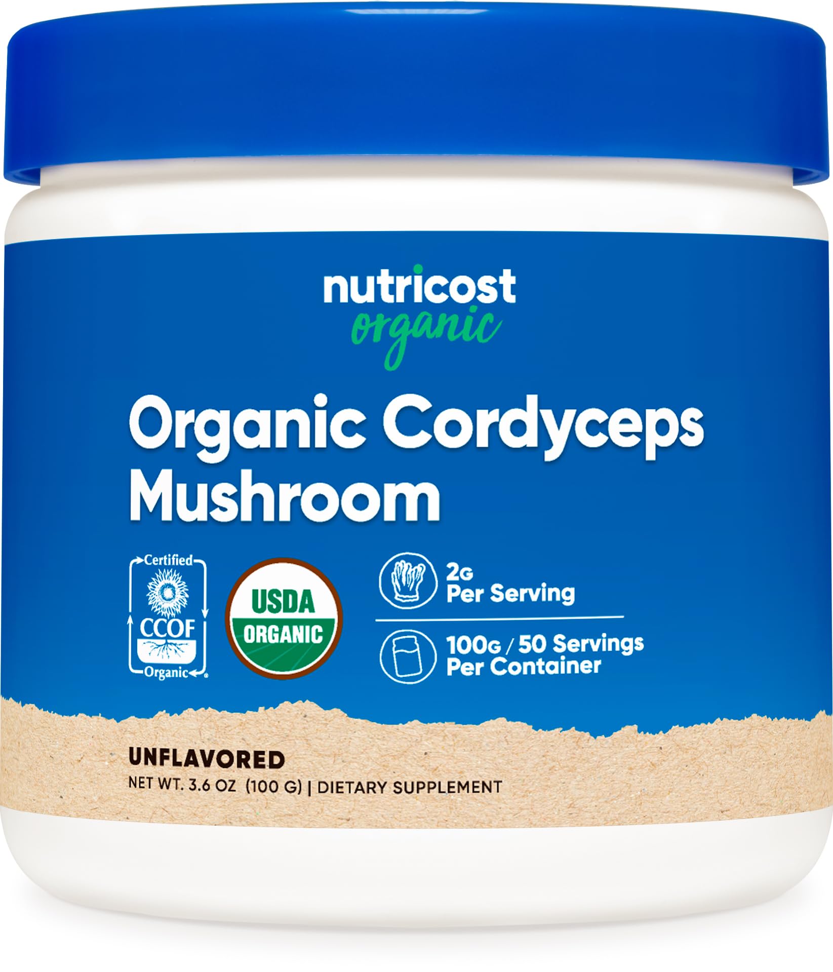 Nutricost Organic Cordyceps Powder 3.6 Ounce