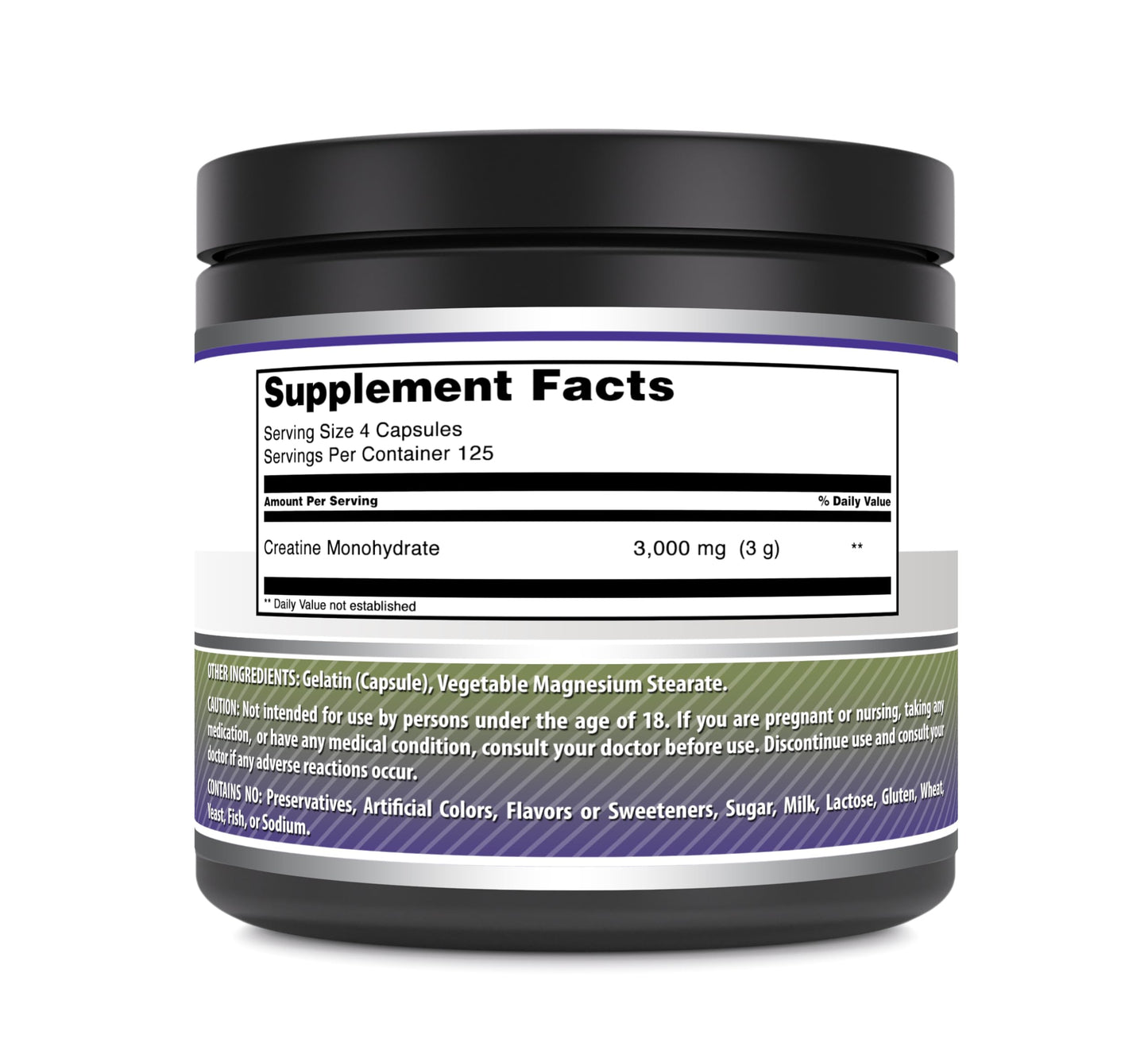Amazing Nutrition Amazing Formulas Creatine 3000 mg Amino Acid Supplement Capsules, 500 Count