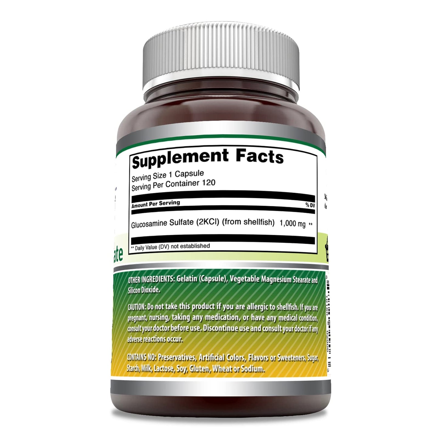 Amazing Nutrition Glucosamine Sulfate 1000 mg Capsules, 1 Count
