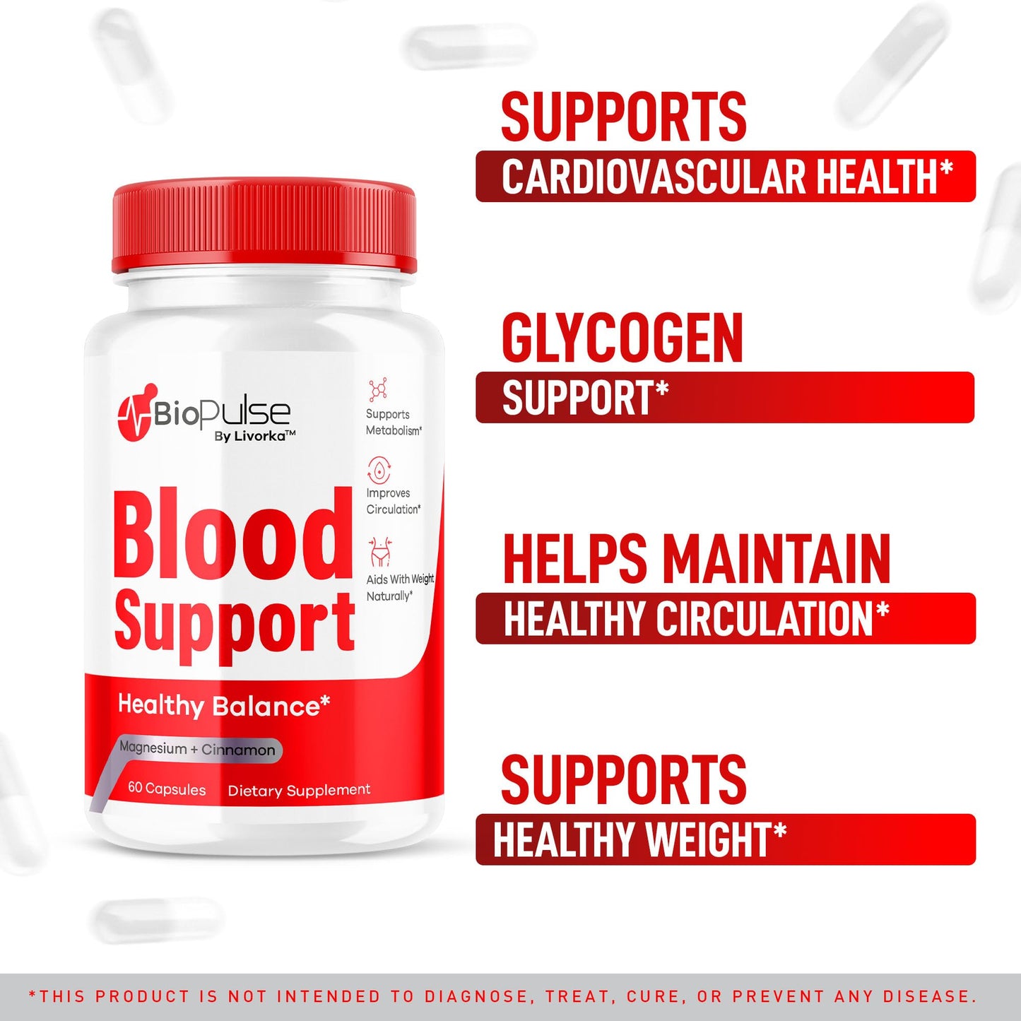 LIVORKA BioPulse Support Advanced Supplement Capsules 120 Capsules