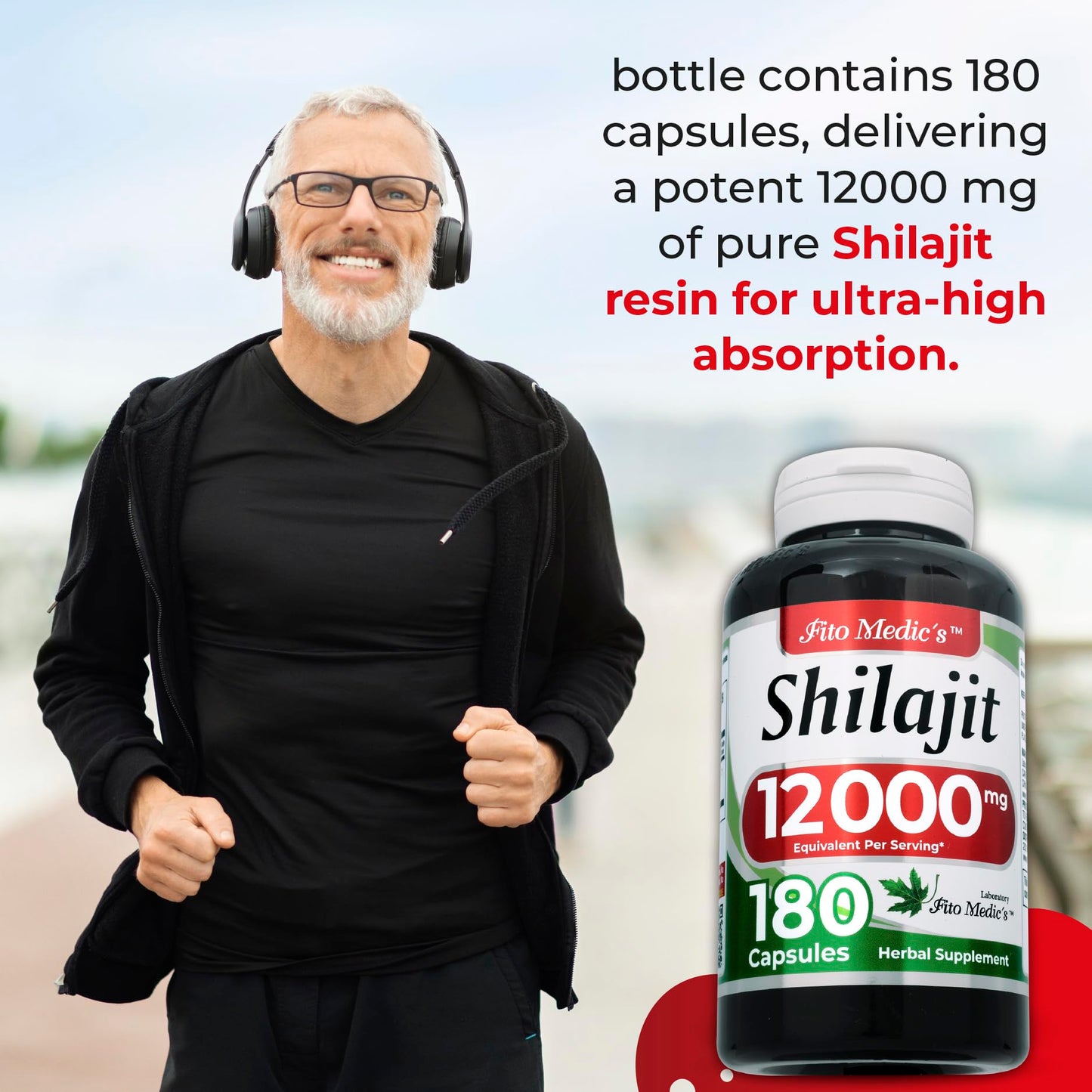 FITO MEDIC'S Shilajit Capsules 180 Count