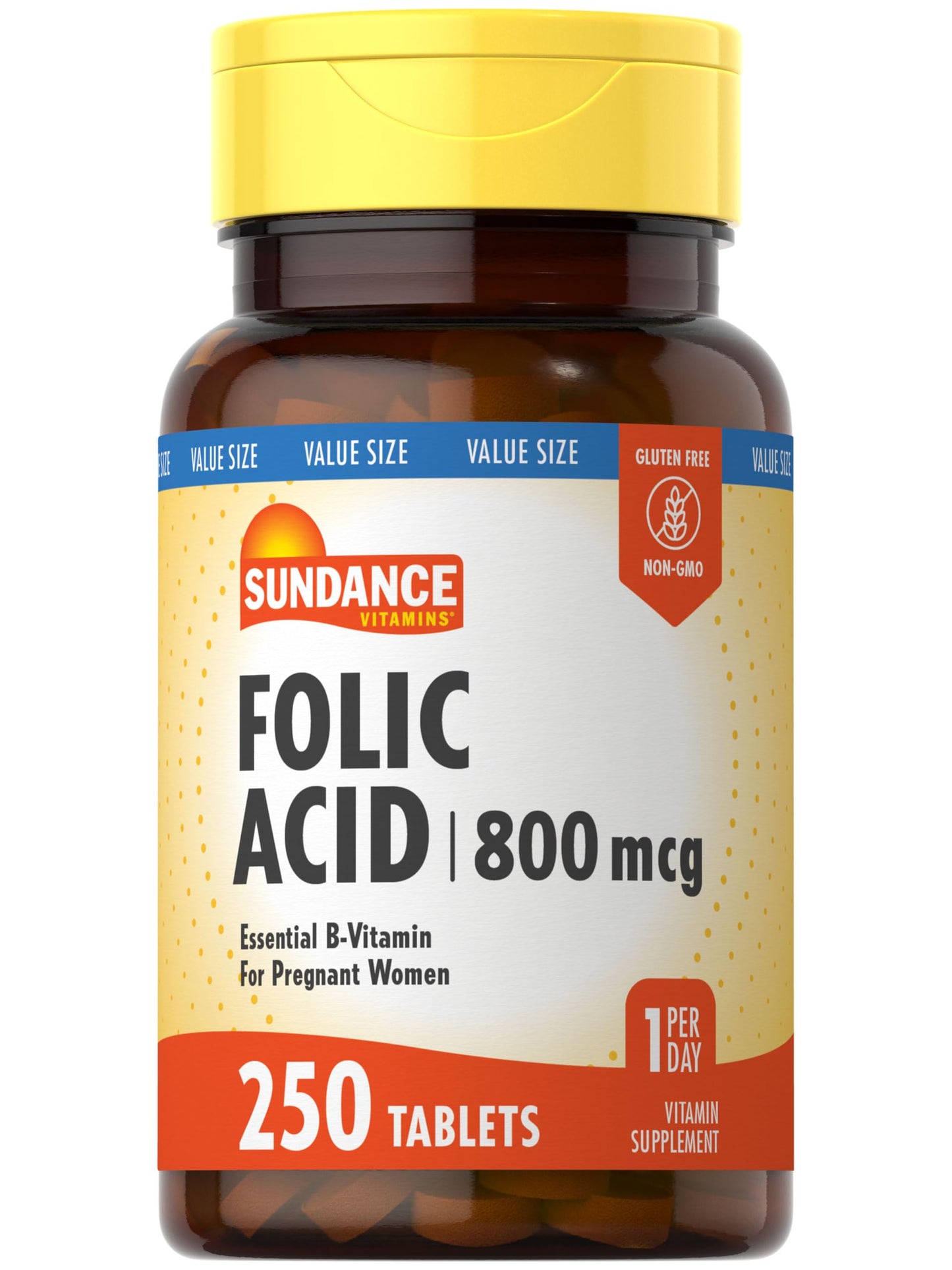 Sundance Folic Acid 800 mcg Tablet 250 Tablets