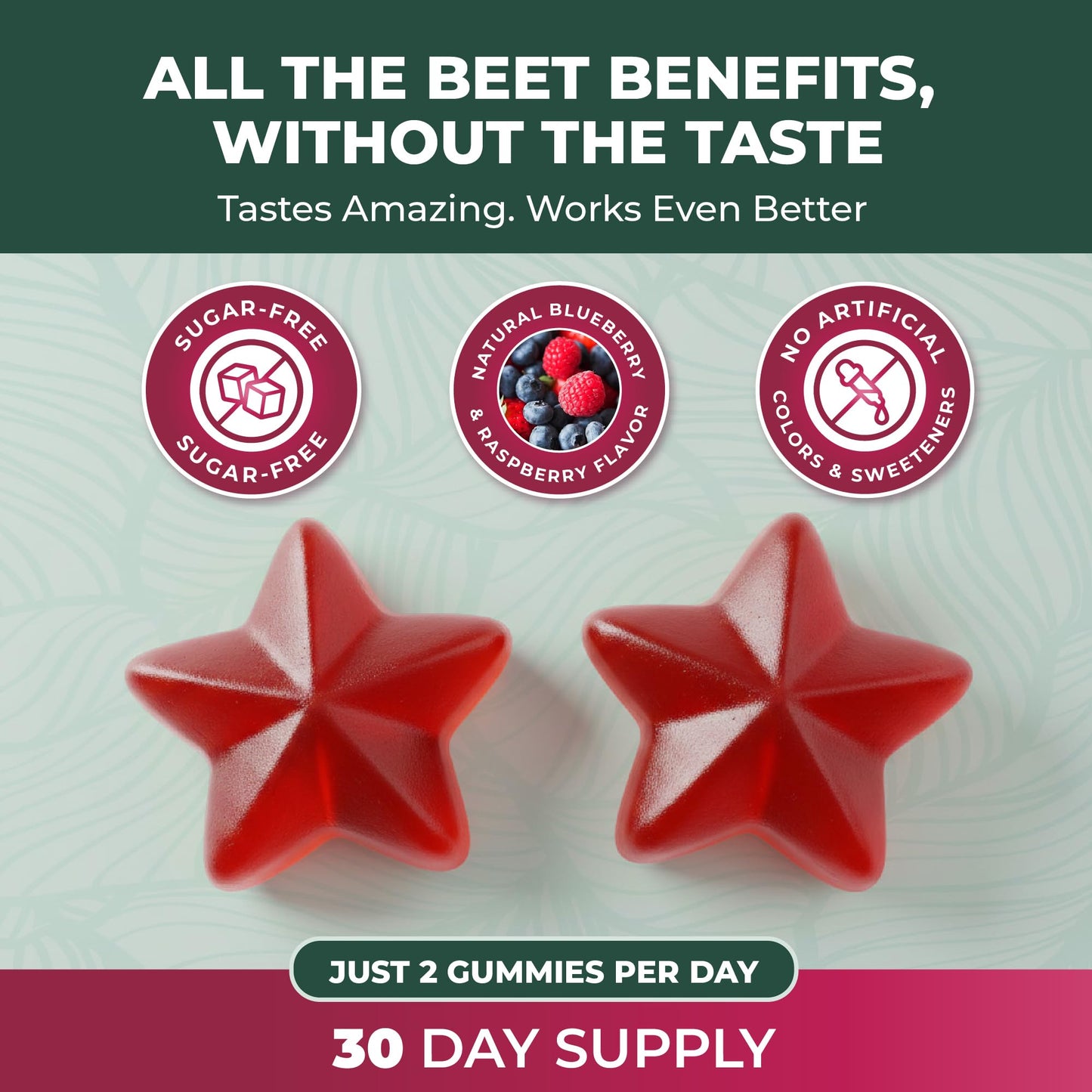 PurePremium Supplements Beet Root Gummies 60 Count