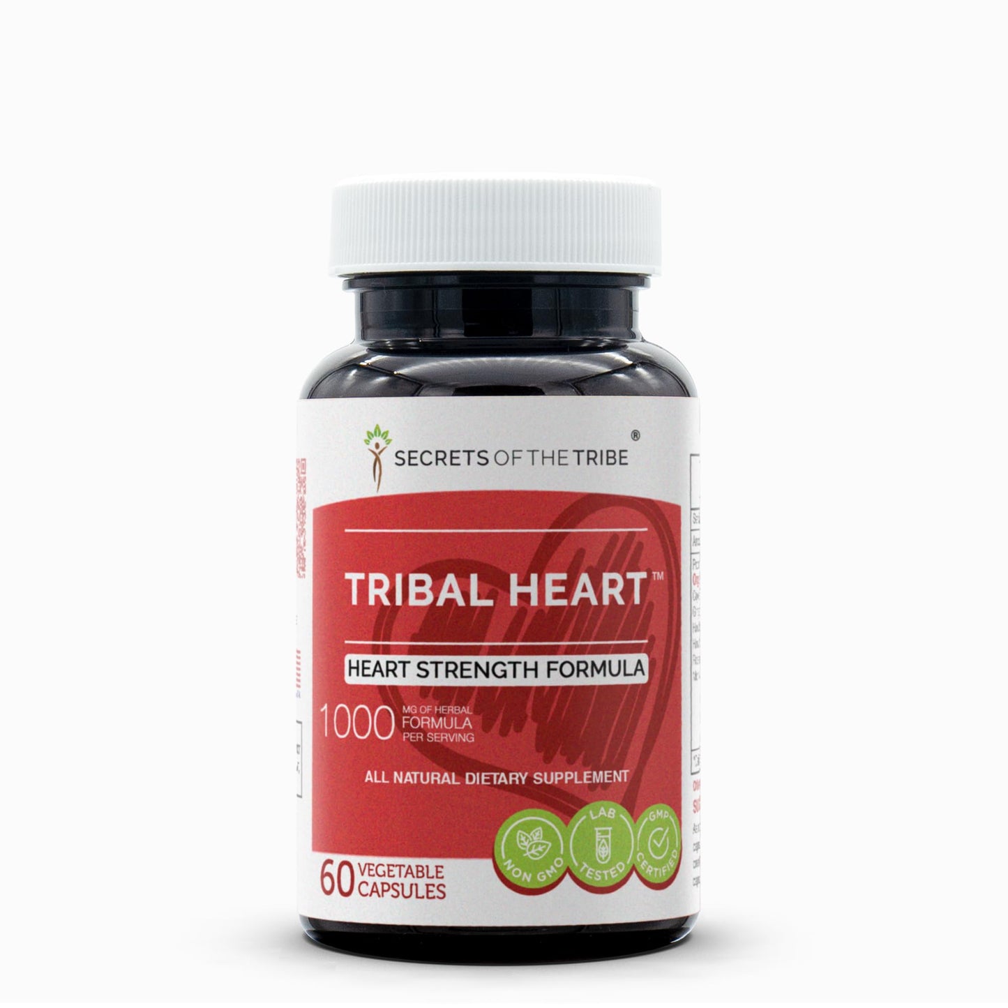 Secrets of the Tribe Tribal Heart, Heart Strenght Formula, Herbal Supplement Blend 60 Capsules