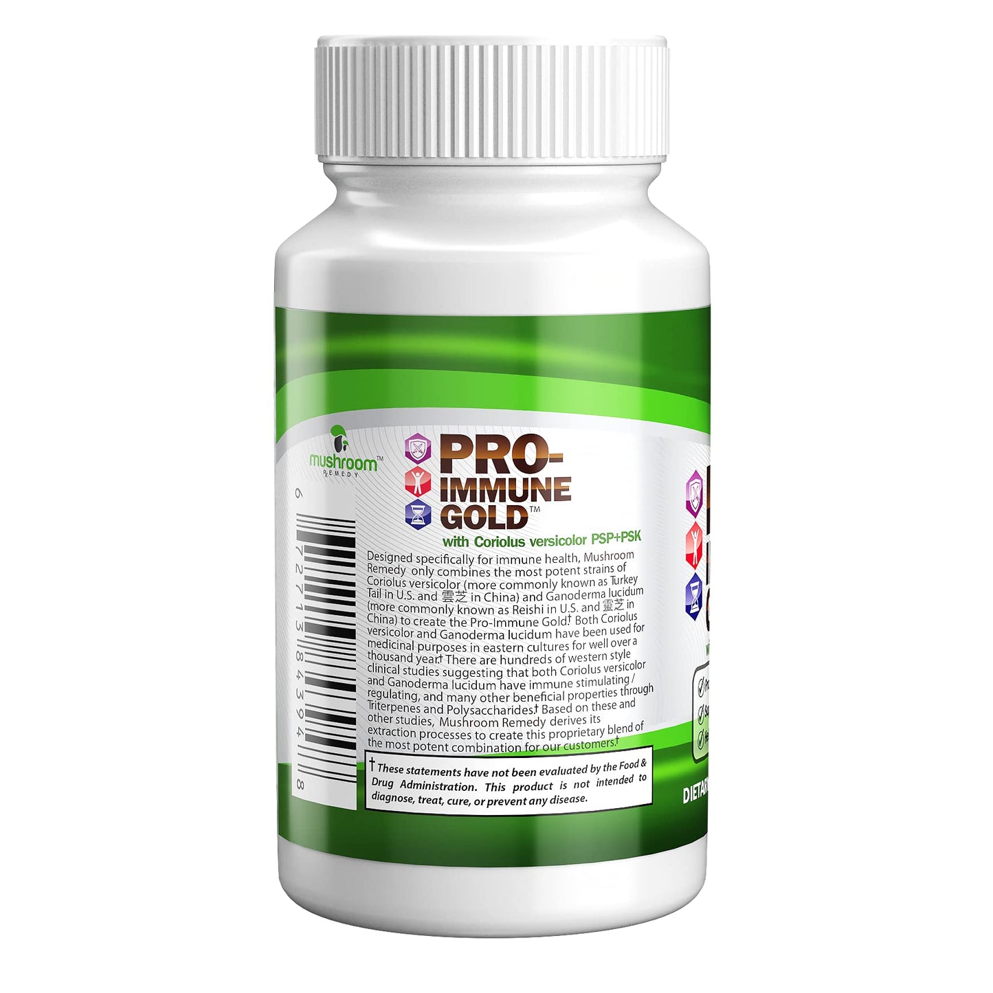 Mushroom Remedy PRO-Immune Gold Tablets 60 Count