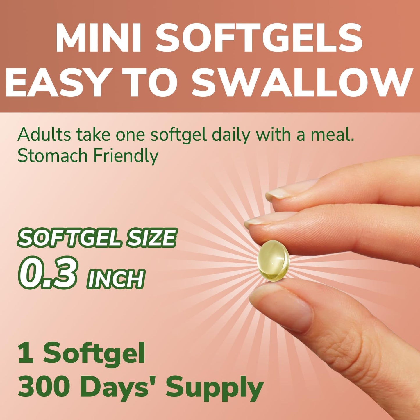Vitalibre Odorless Garlic Oil Maximum Potency Concentrated Extract Softgels 300