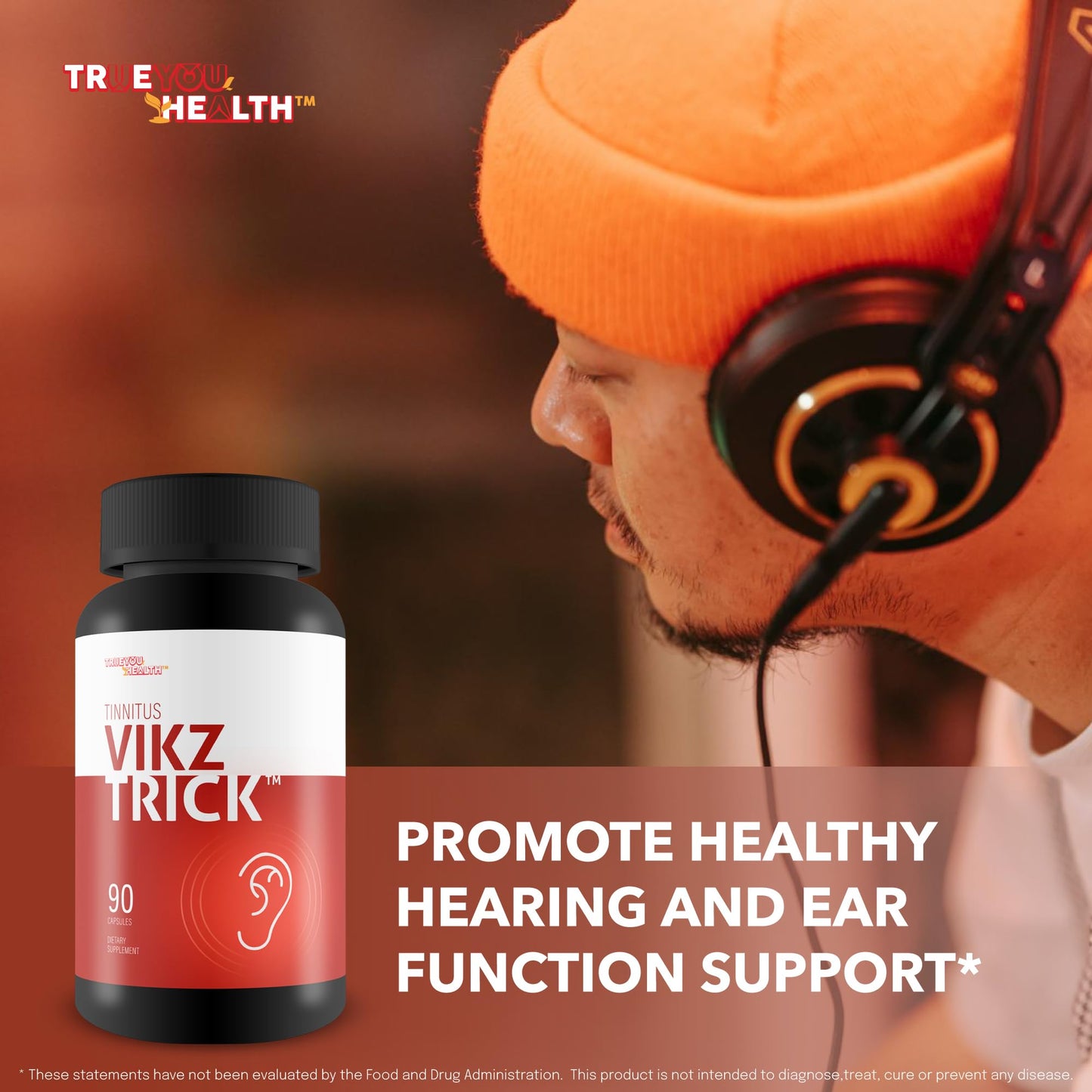 True You Health Tinnitus Vikz Trick Capsule, 90 Count