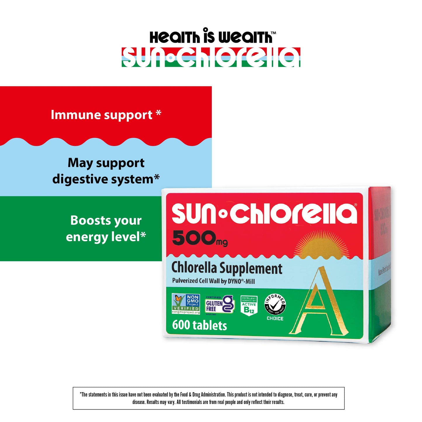 Sun Chlorella A Tablets 600 Tablets