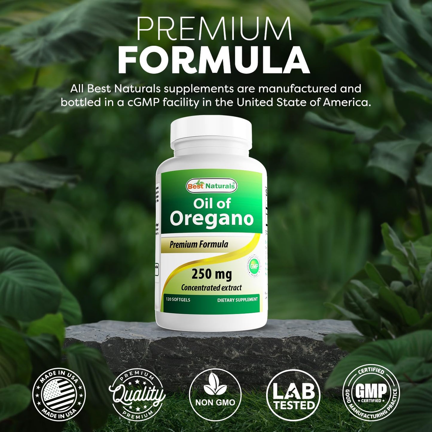 Best Naturals Oregano Oil 250 Mg Softgels 120 Count