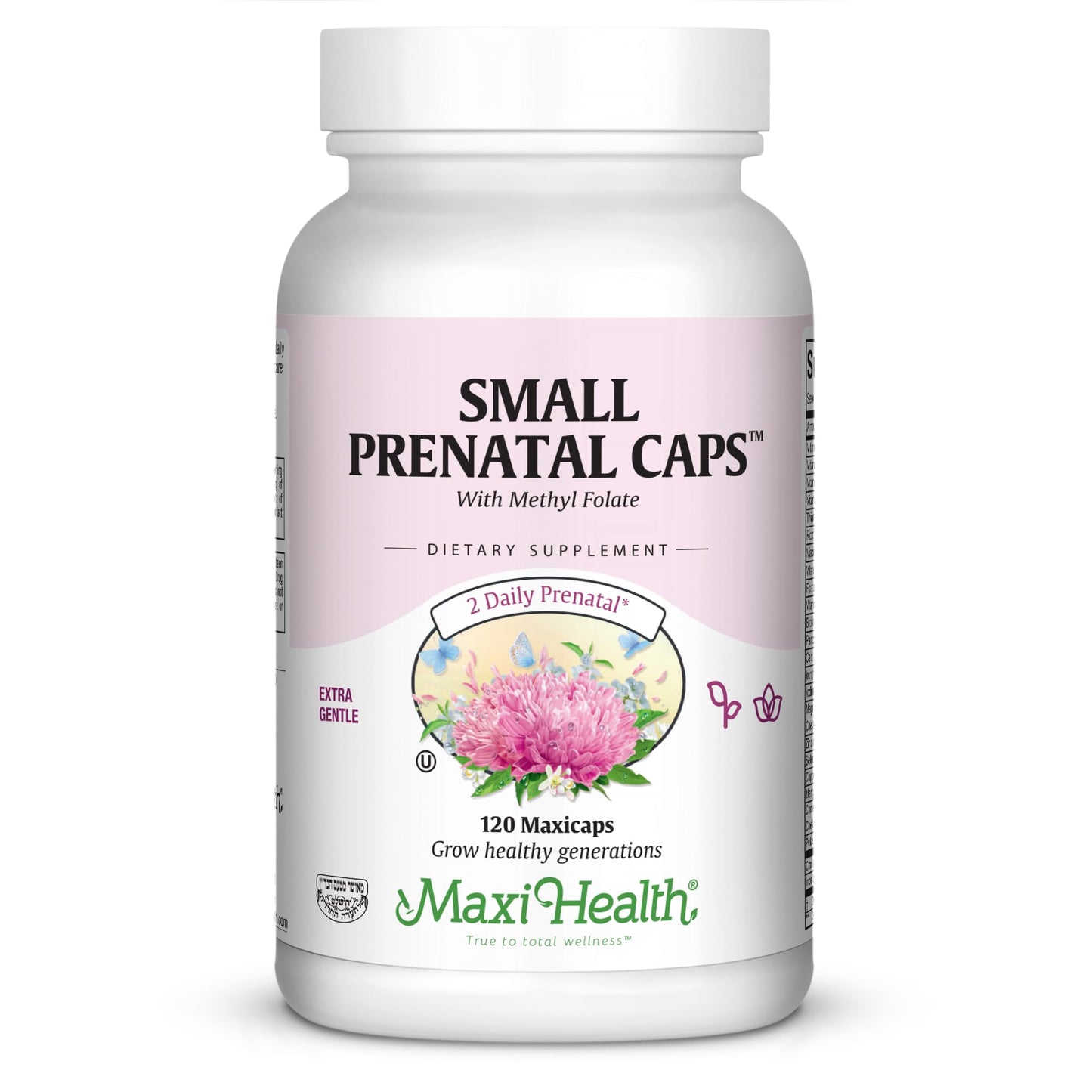 Maxi Health Small Prenatal with Methylfolate Capsules 120 Capsules