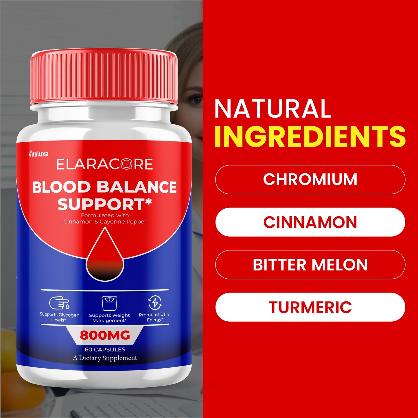 Vitaluxa Elaracore Blood Capsules 120 Capsules