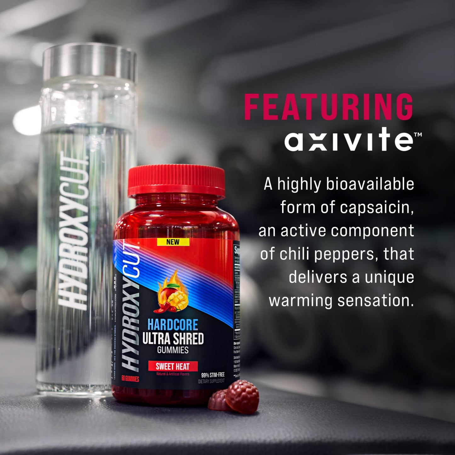 Hydroxycut Hardcore Ultra Shred Gummies 60 Count