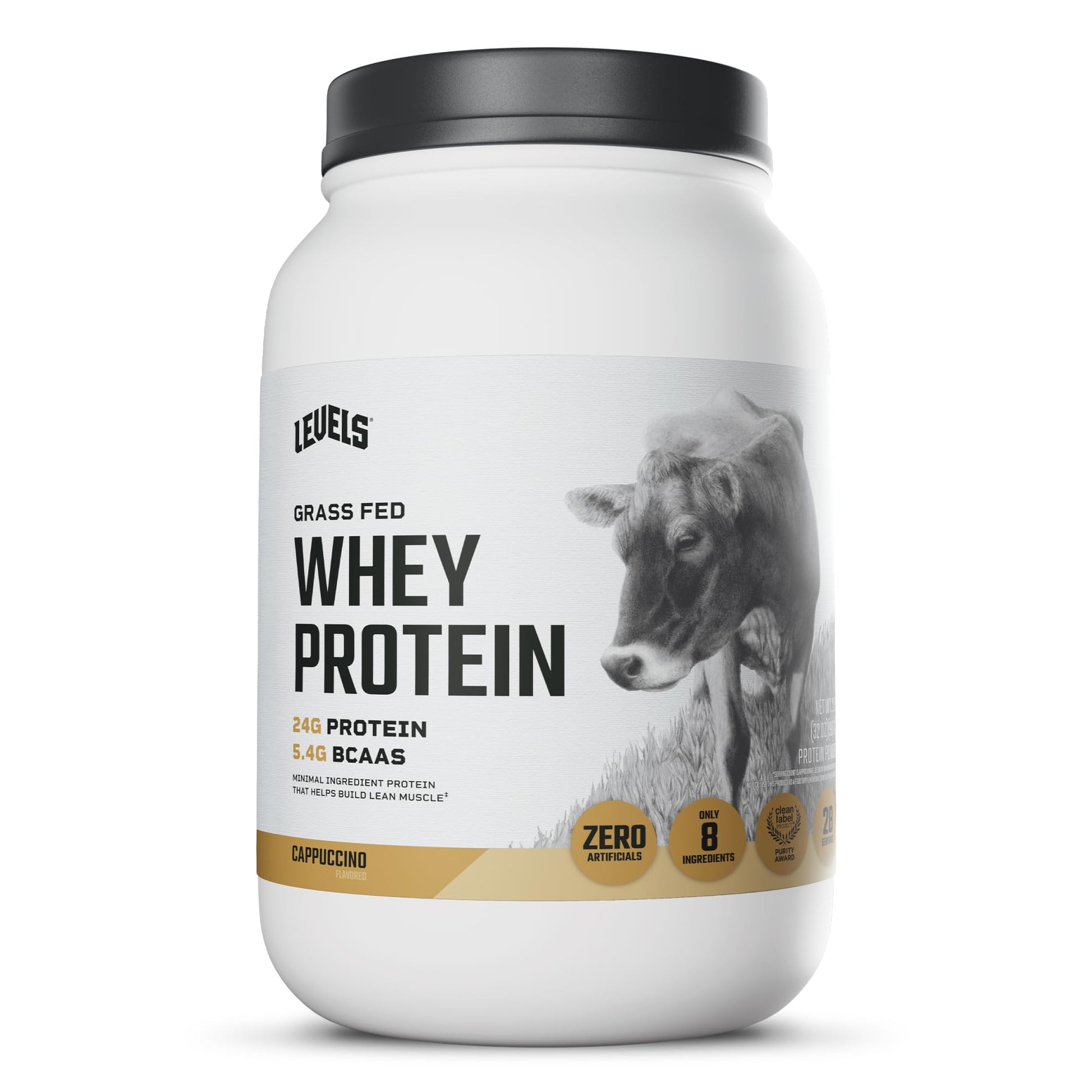 Levels Whey Protein Powder Cappuccino 32 Servings