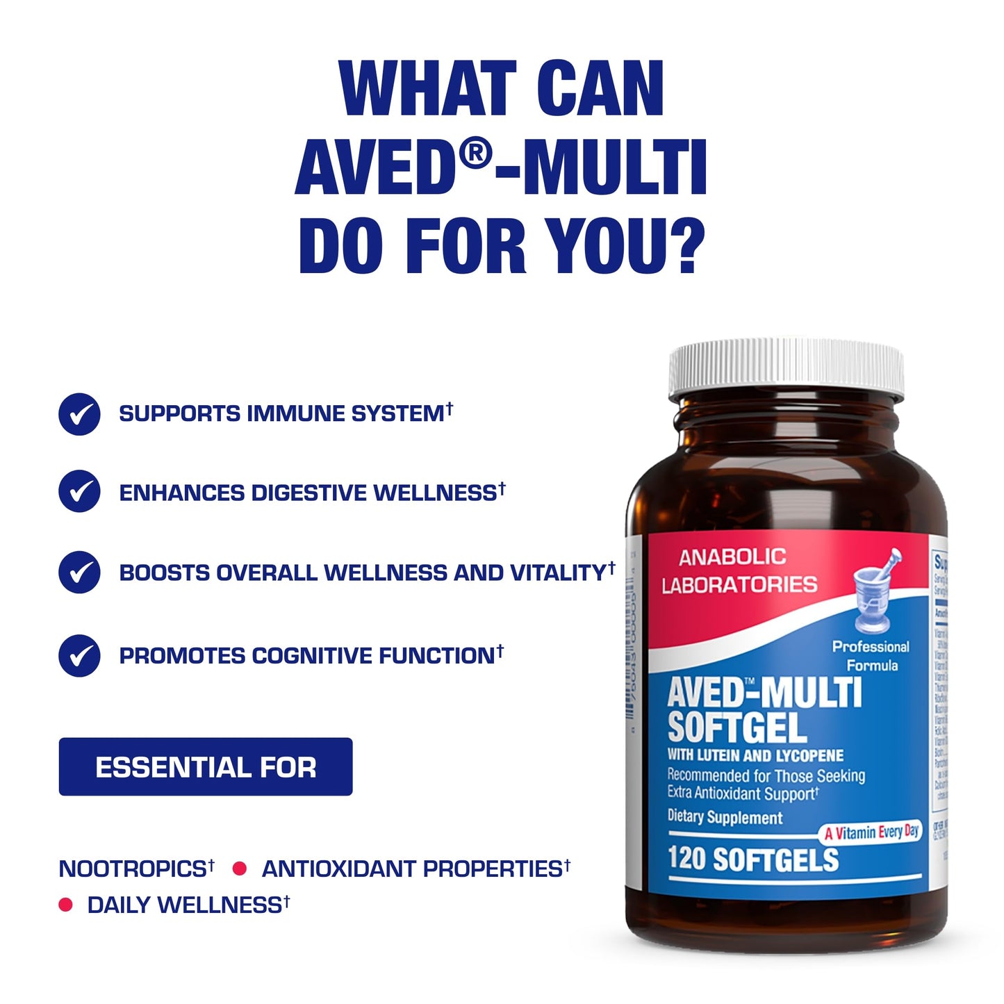 Anabolic Laboratories 30-In-1 Adult Multivitamin with Iron Softgels 120 Count