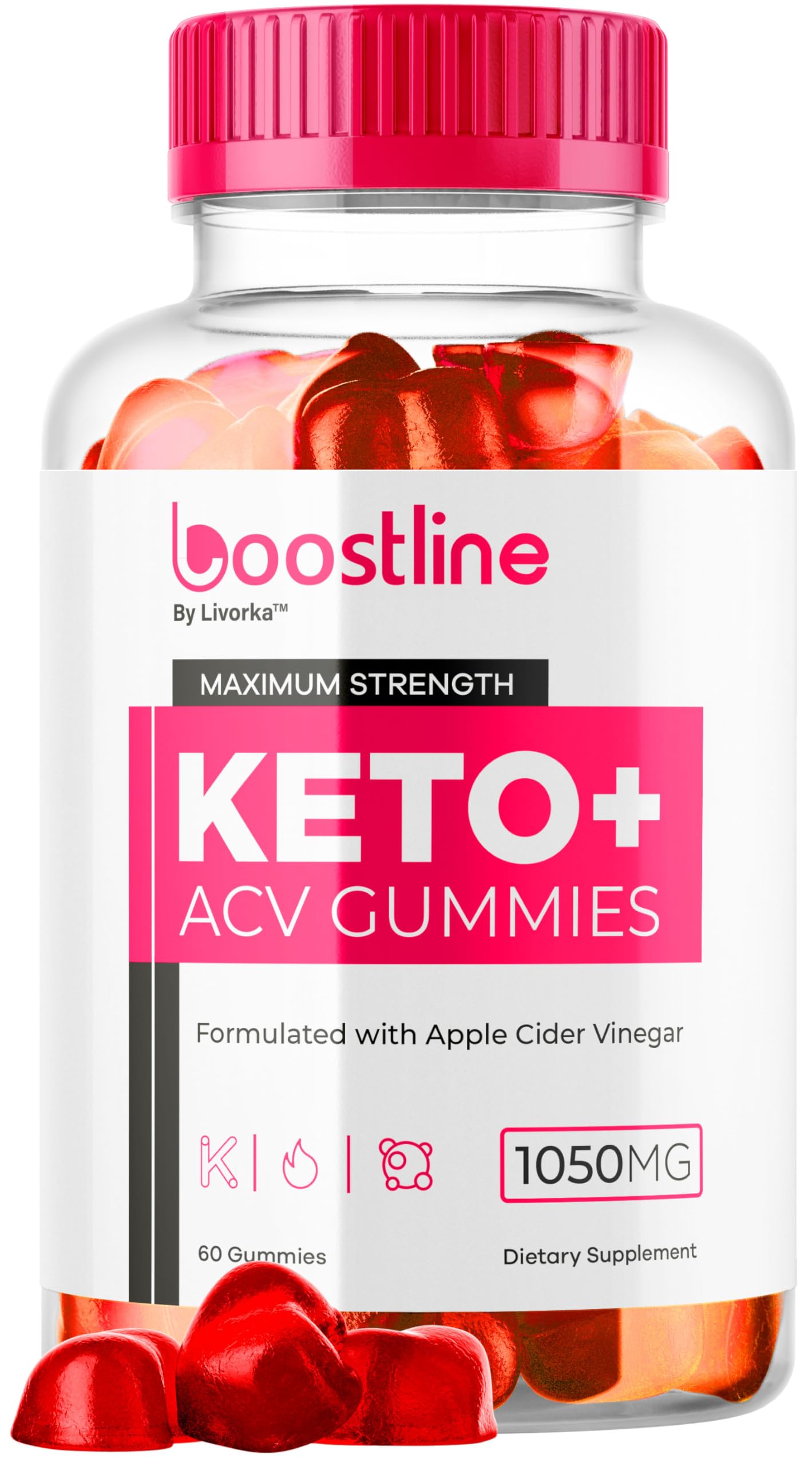 LIVORKA Boostline Keto ACV Gummies, 60 Count