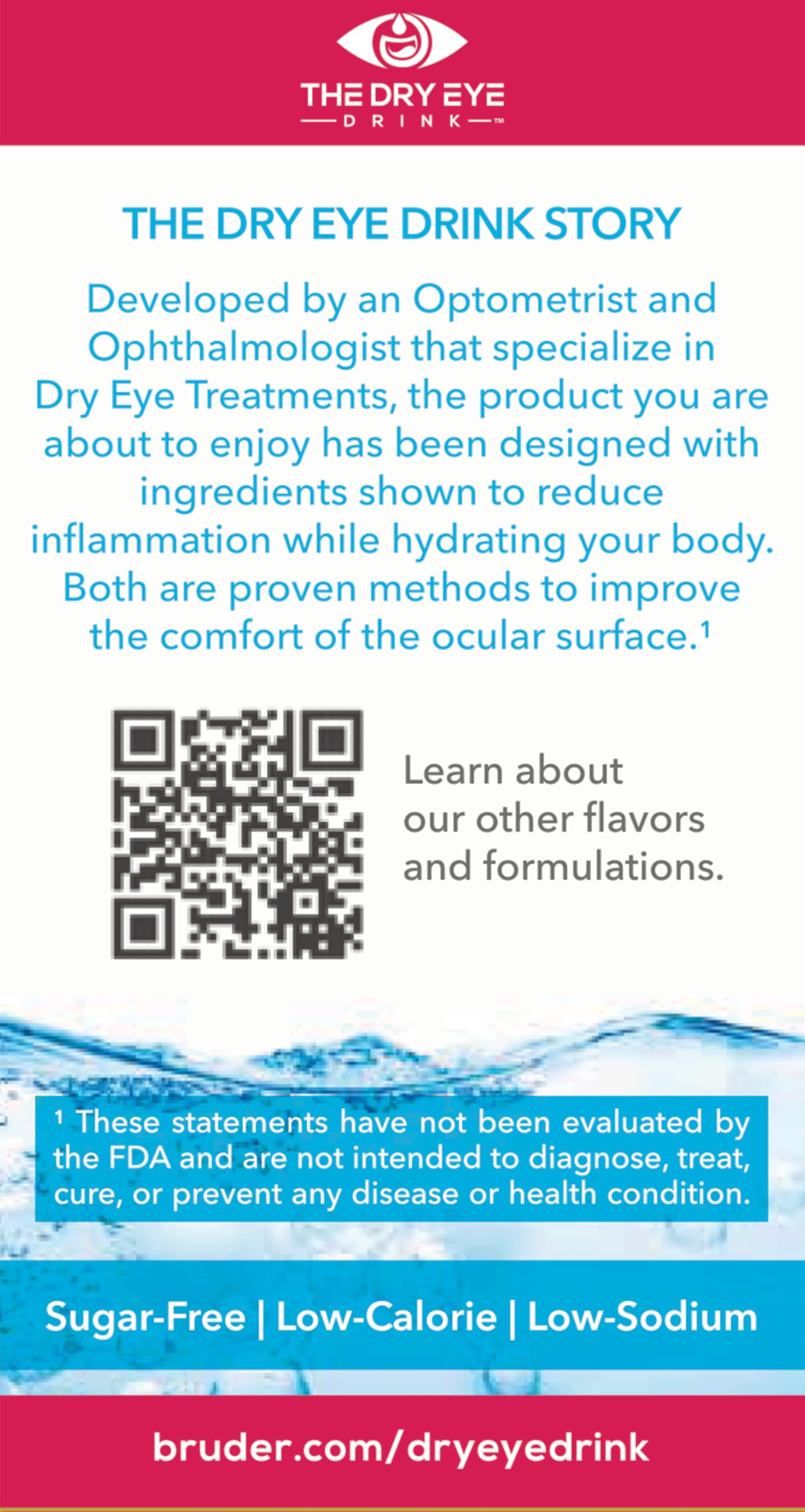 The Dry Eye Drink Sugar-Free Electrolyte Powder Packets, 3.5 oz