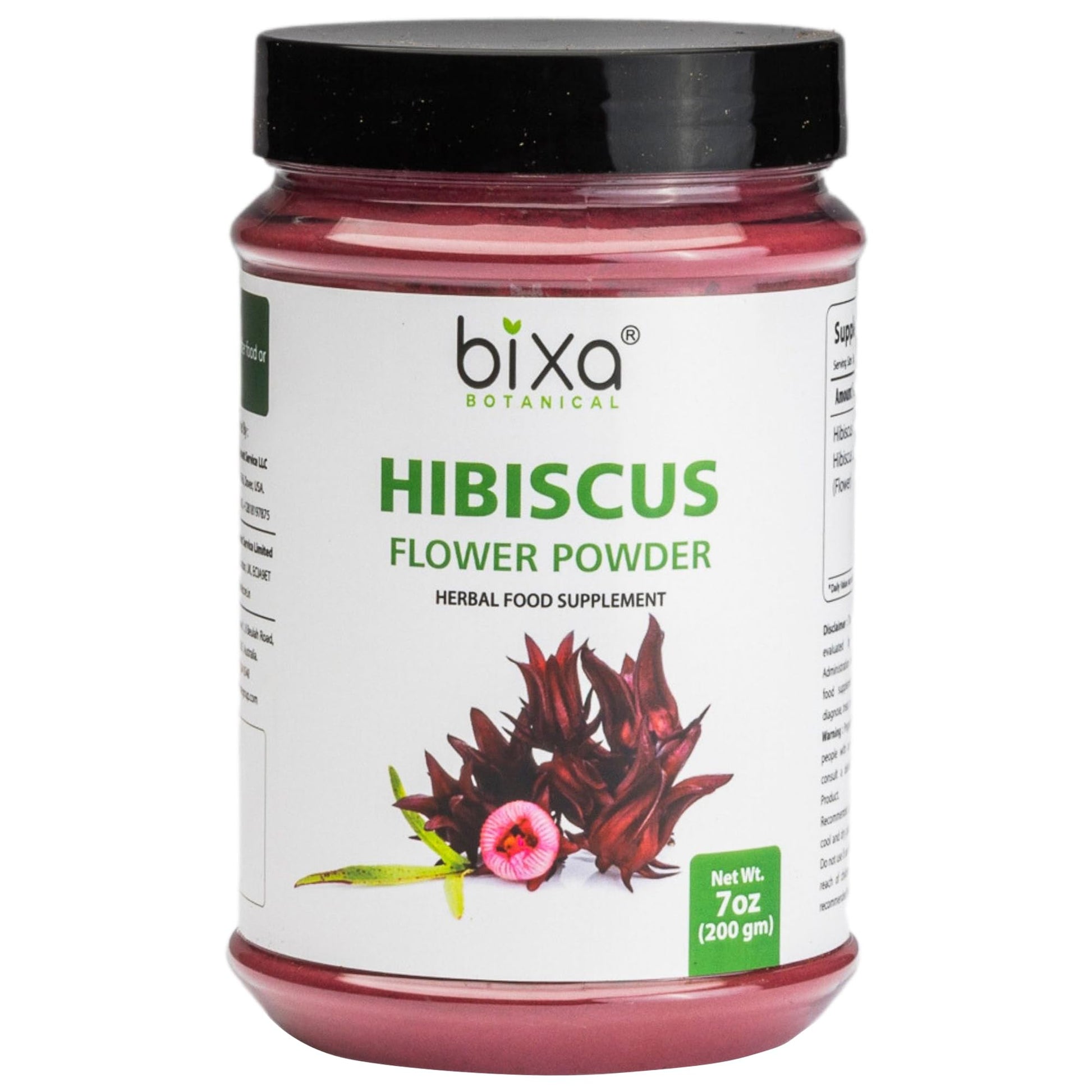 bixa BOTANICAL Hibiscus Powder, 7 Ounce