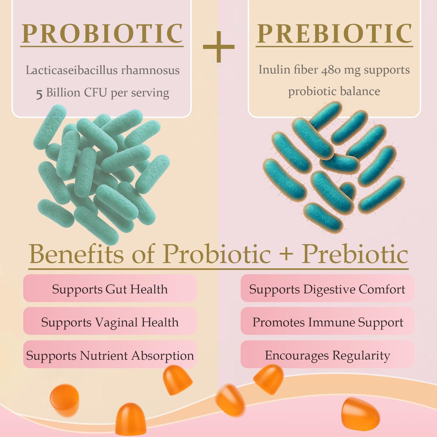 MATOP Probiotic Prebiotic pH Balance for Vaginal Health 90 Gummies