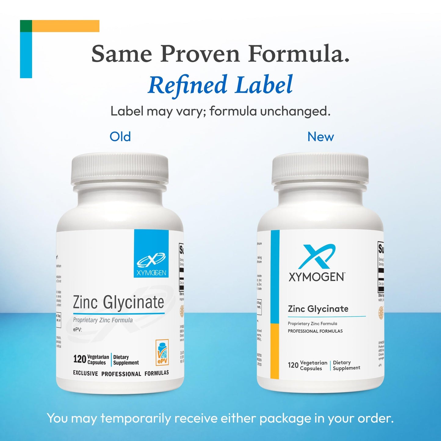 XYMOGEN Zinc Glycinate - 20 mg Highly Absorbable Zinc Supplement, Capsules, 120 Count