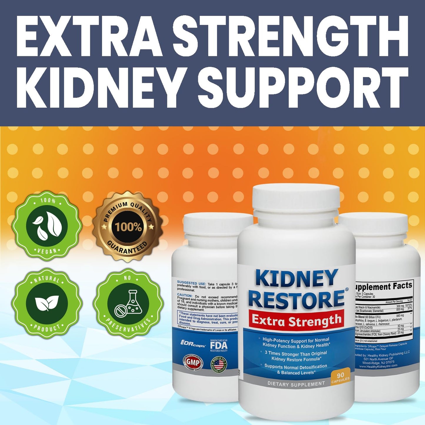 Kidney Restore Kidney Cleanse Detox & Repair Capsule 90 Count