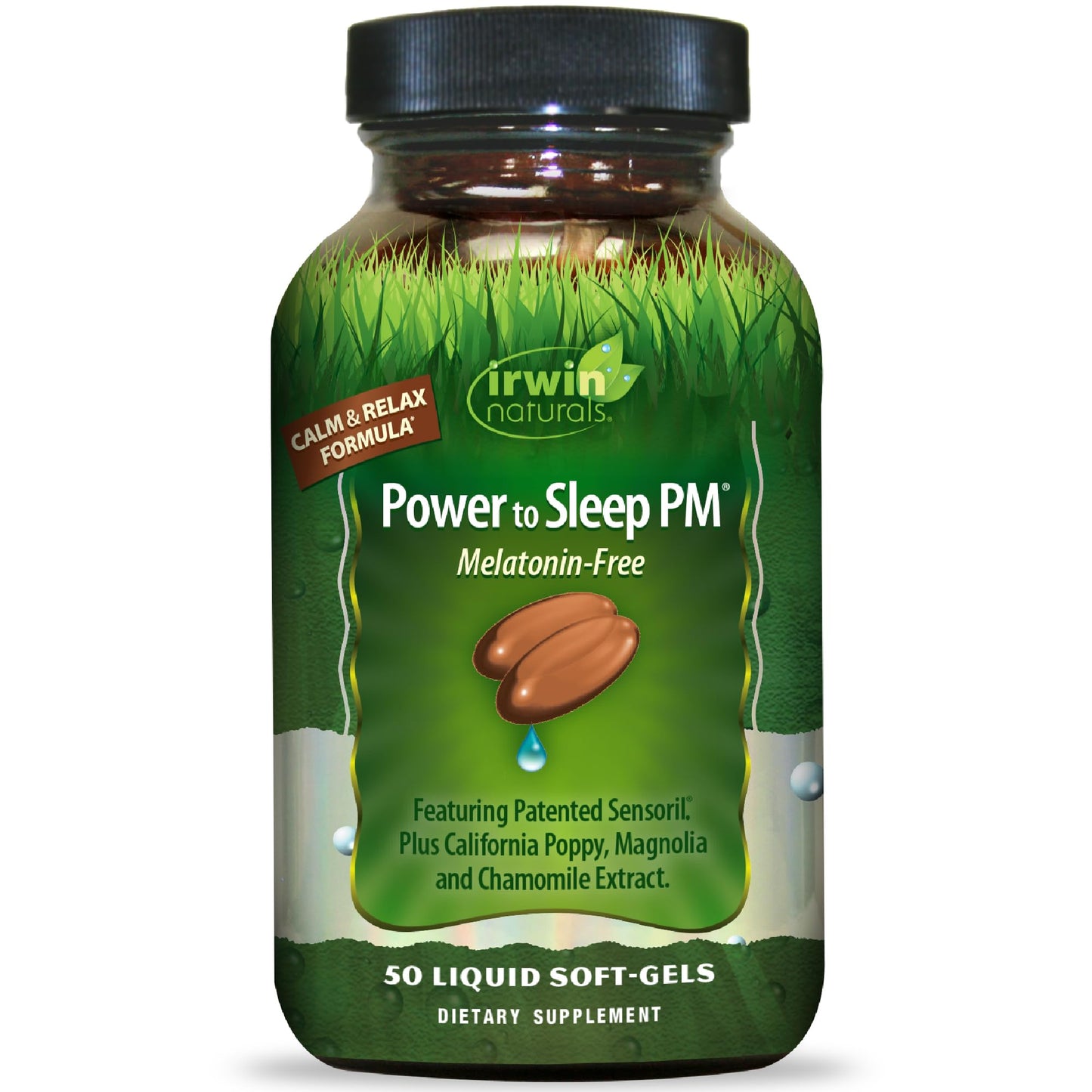 Irwin Naturals Power to Sleep PM Melatonin-Free Sleep Support Softgels 50