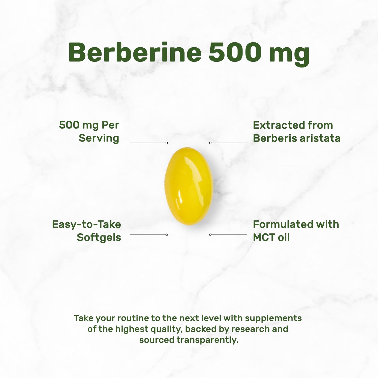 DEAL SUPPLEMENT Berberine 500 mg Softgel, 240 Count