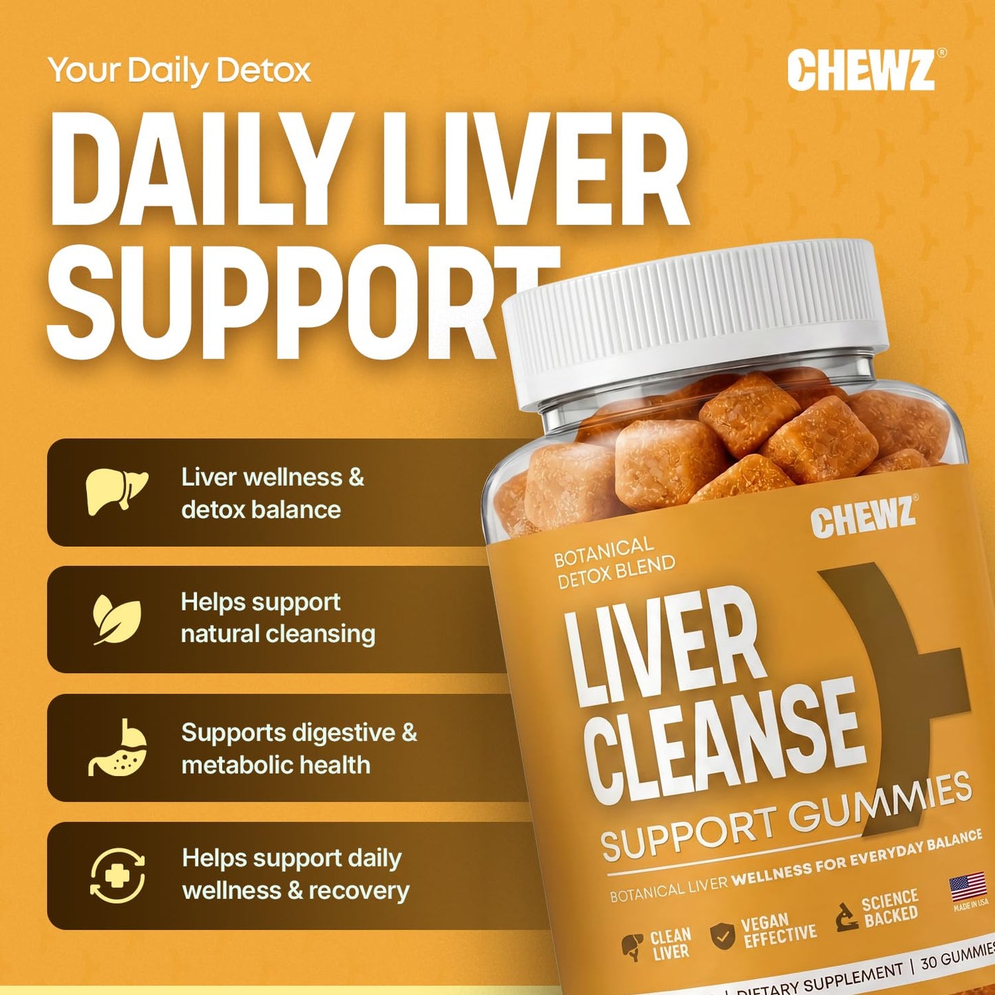 Health Chews CHEWZ Gummies 30 Count