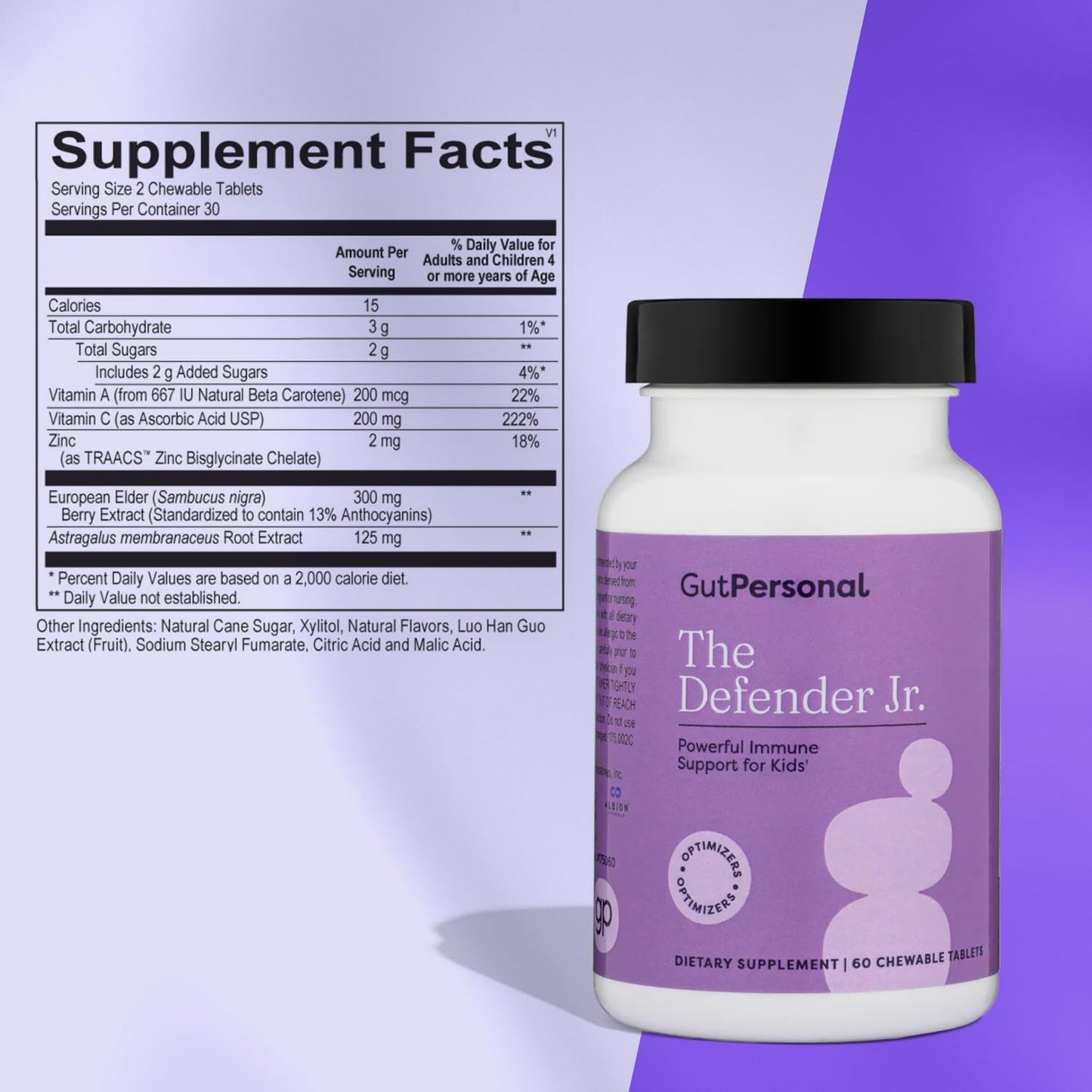 GutPersonal The Defender Chewable 60 Count