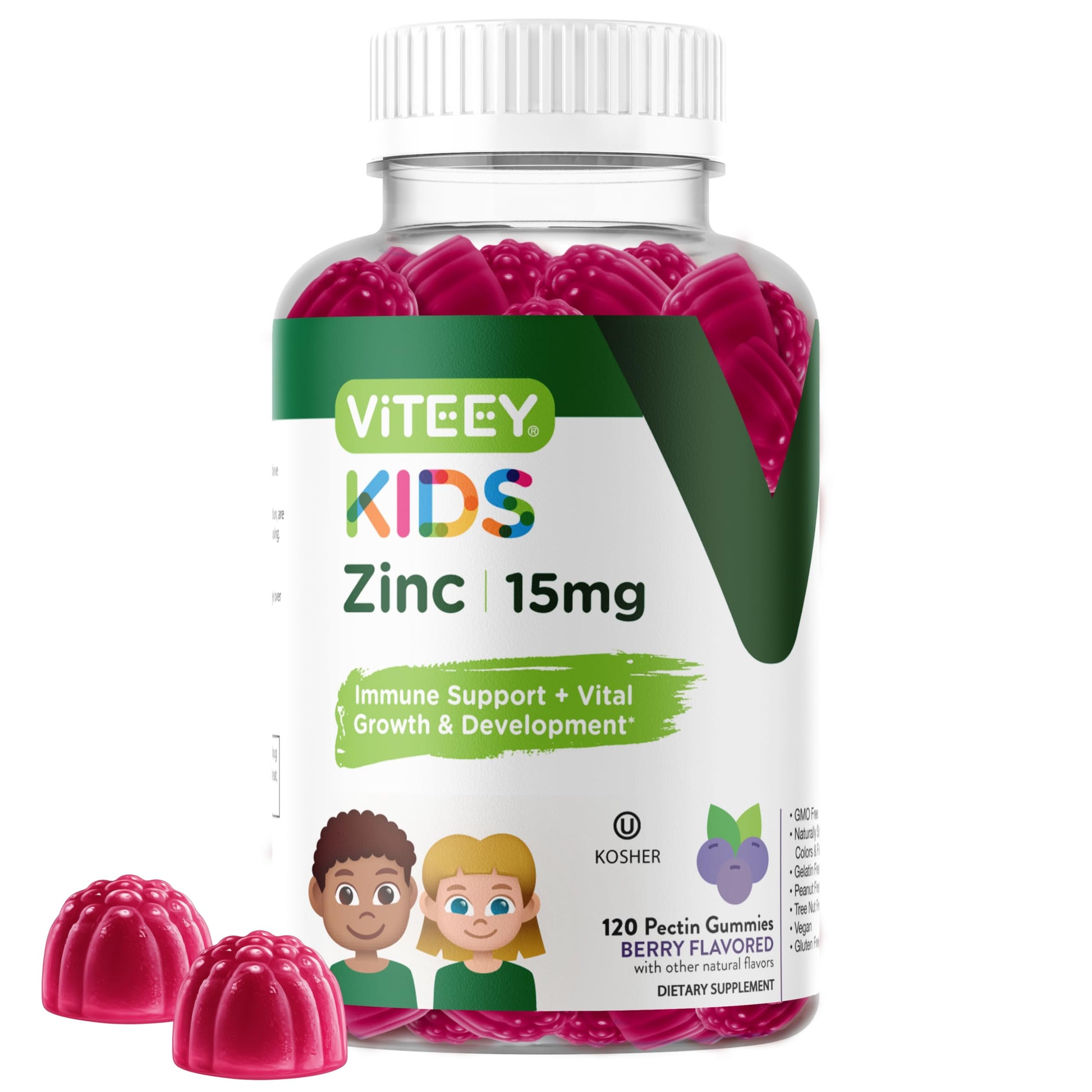 Viteey Zinc for Kids Gummy 120 Count